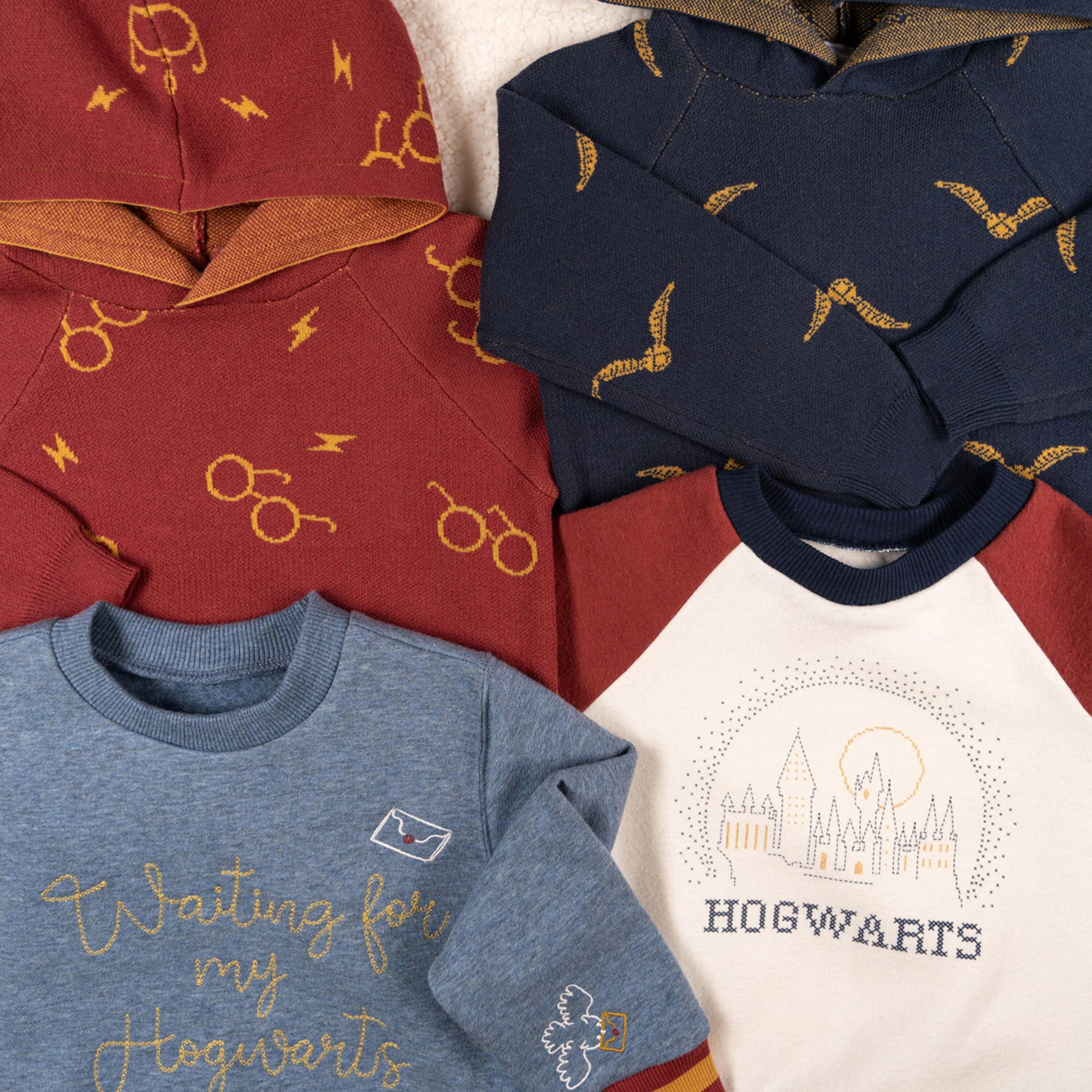 Infant and Toddler Neutral Hogwarts Ivory Colorblock Sweatshirt - Image 8