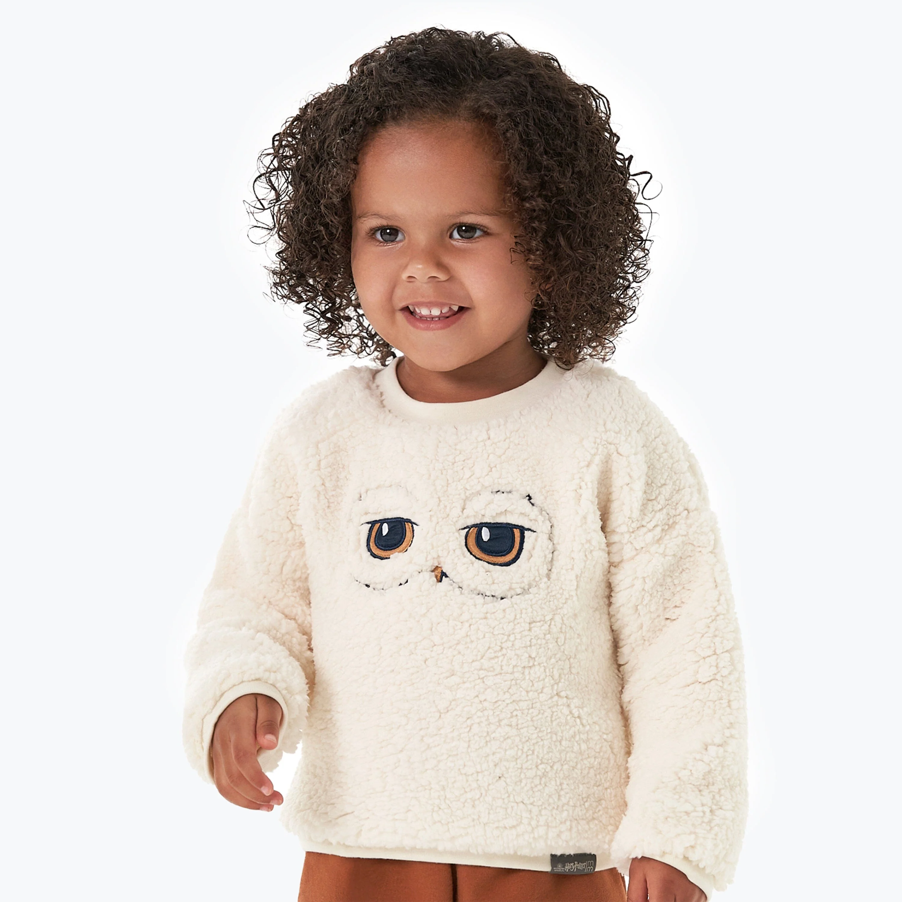 Infant and Toddler Neutral Hedwig Drop Shoulder Top - Image 2