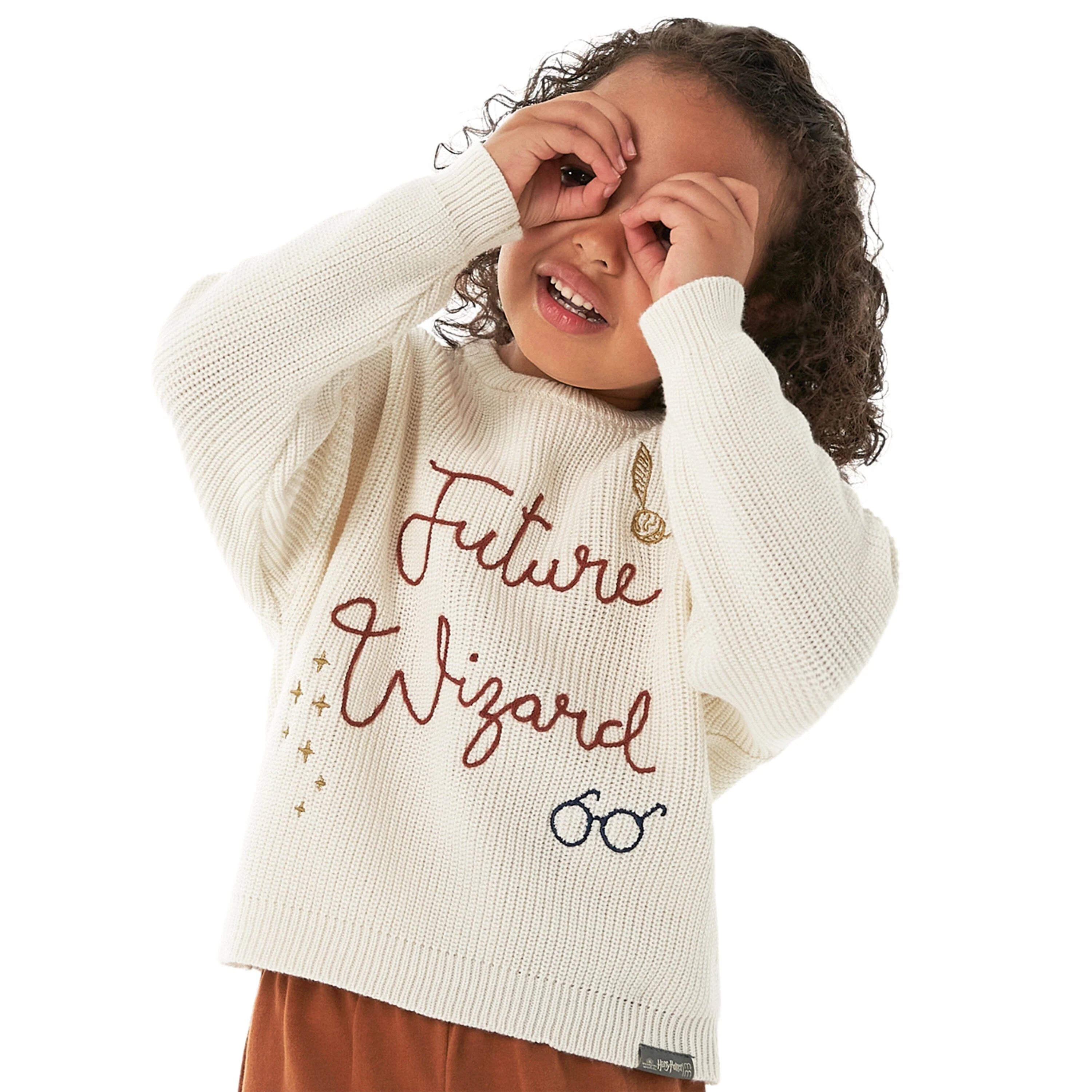 Infant and Toddler Neutral Future Wizard Sweater - Image 3