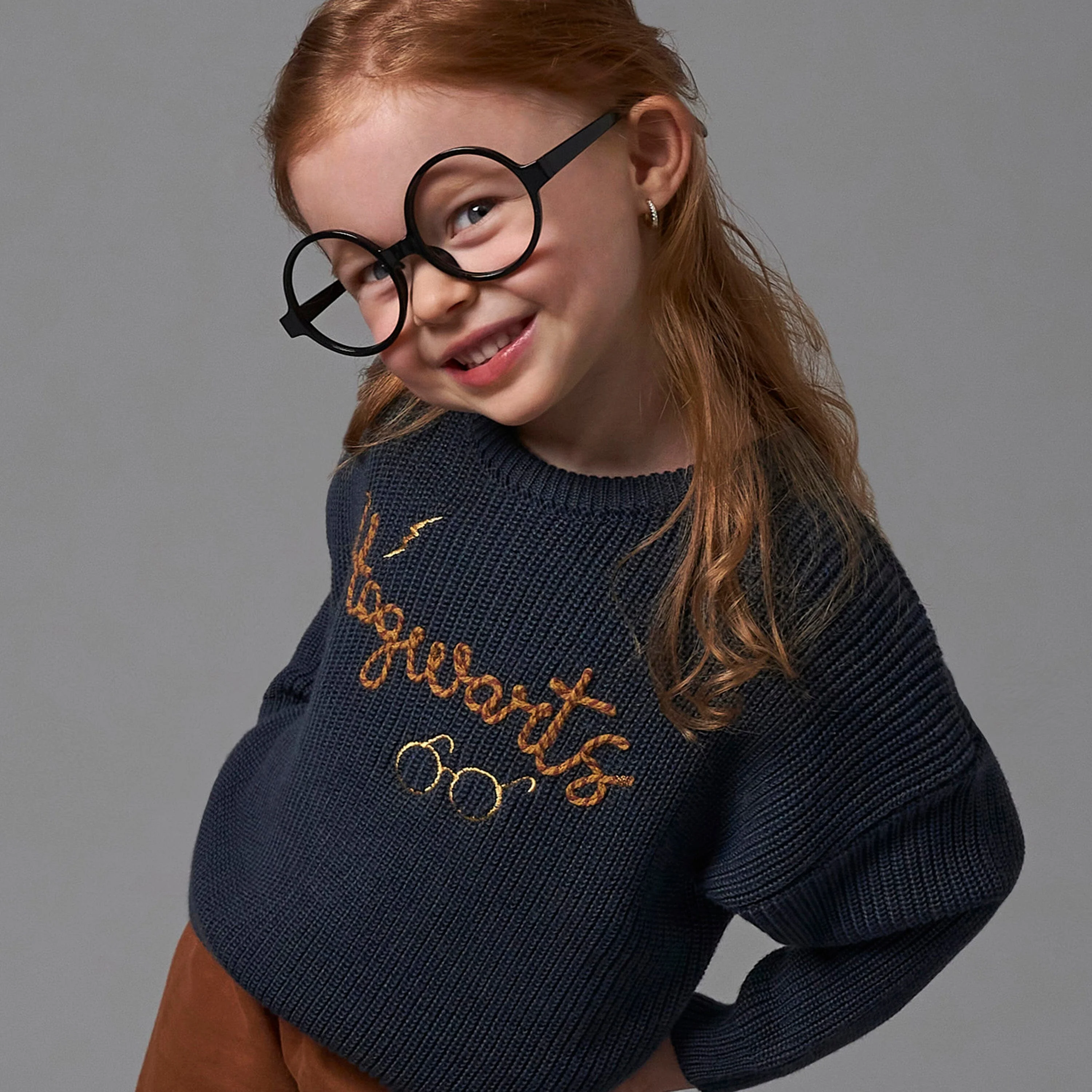 Infant and Toddler Neutral Hogwarts Sweater - Image 3