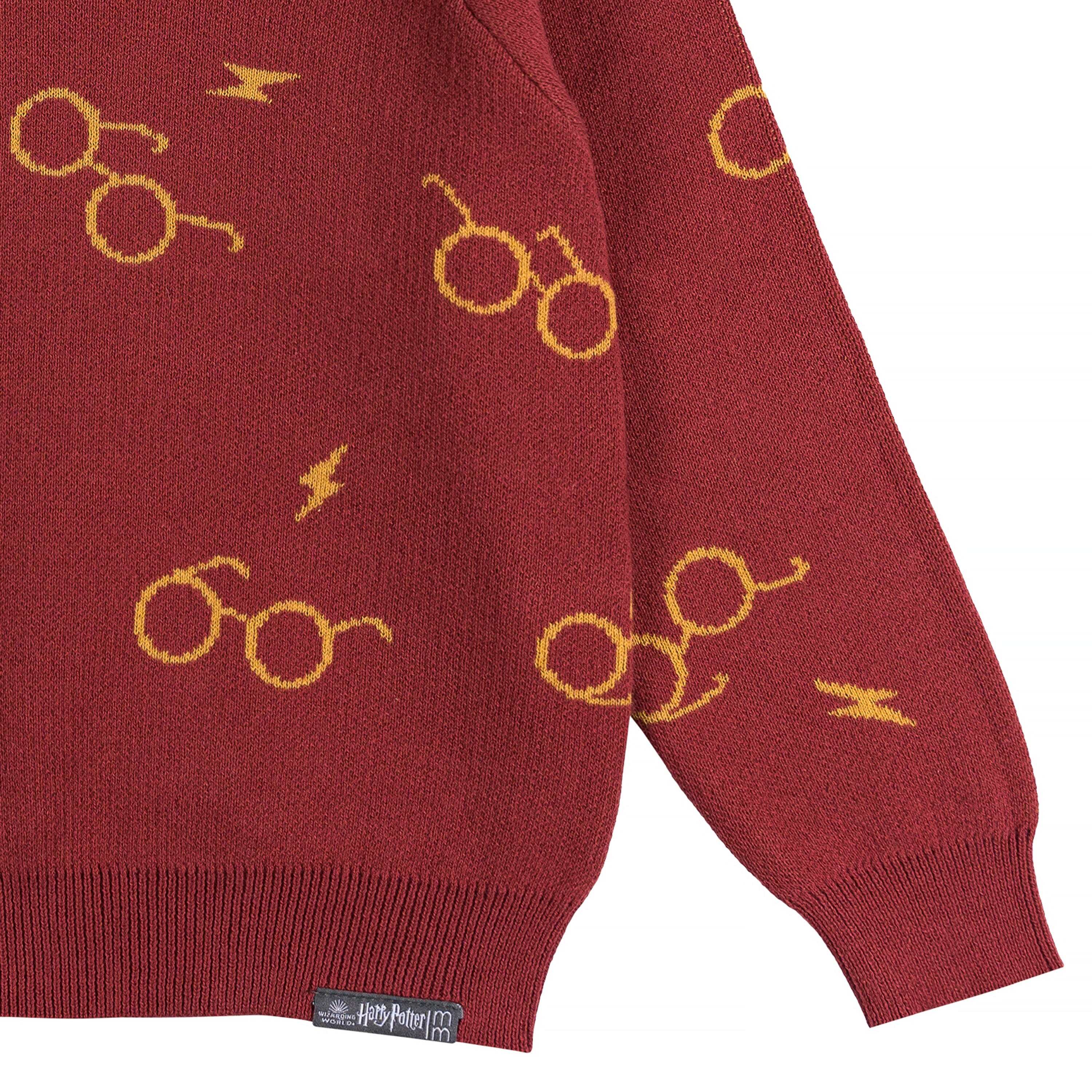 Infant and Toddler Neutral Red Glasses Hoodie - Image 5