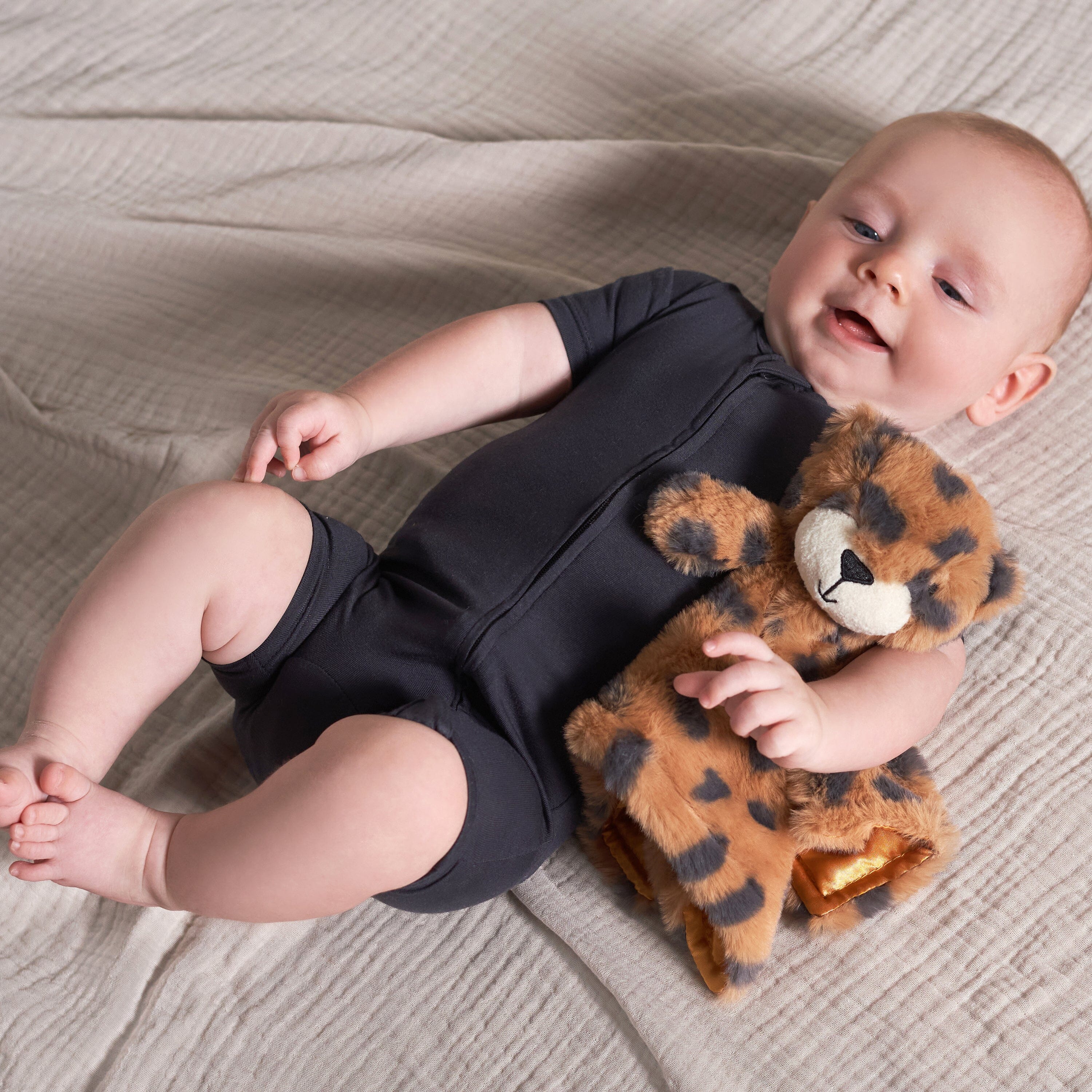 Embroidered Baby Neutral Cheetah Security Blanket - Image 4