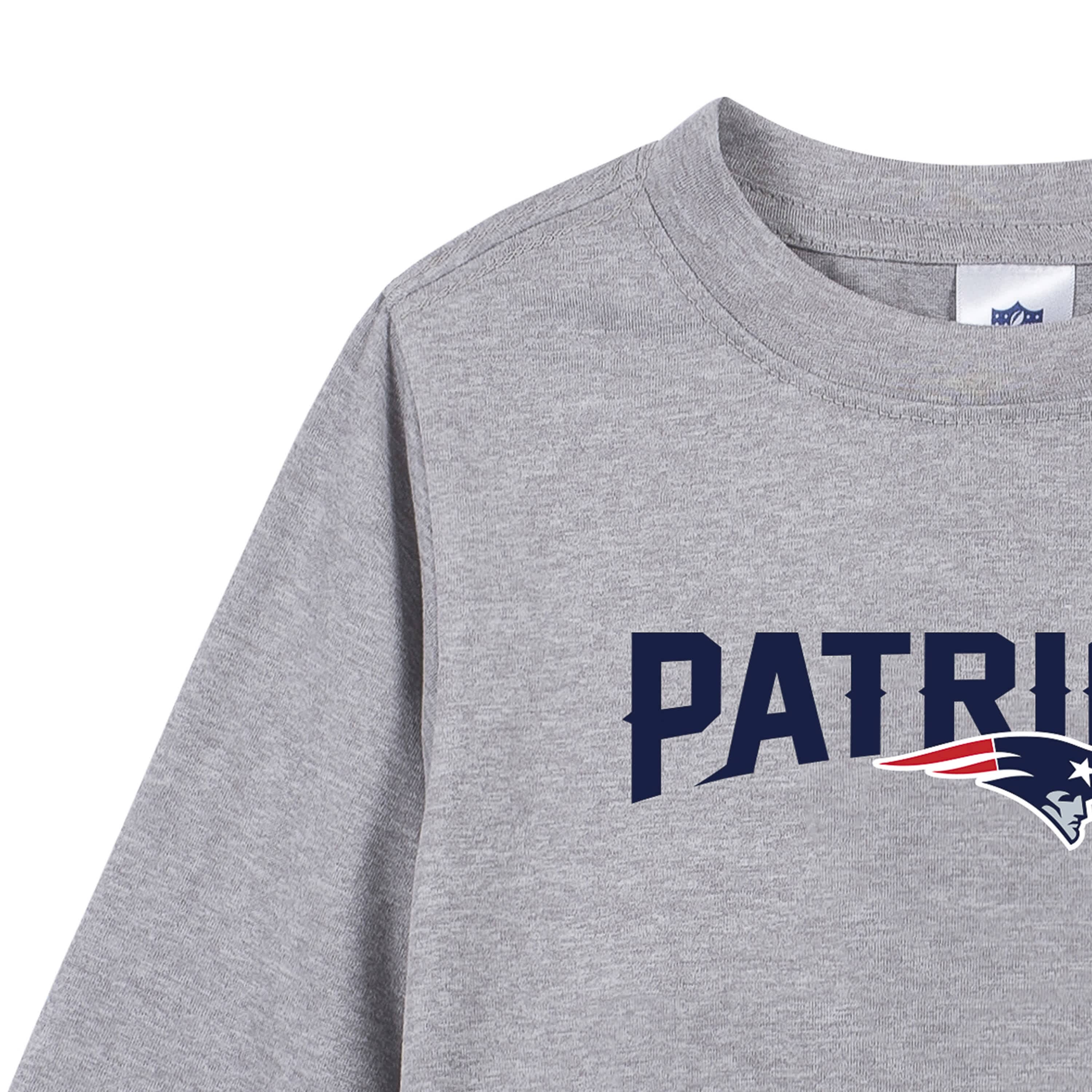 New England Patriots Toddler Boys Long Sleeve Tee Shirt - Image 4