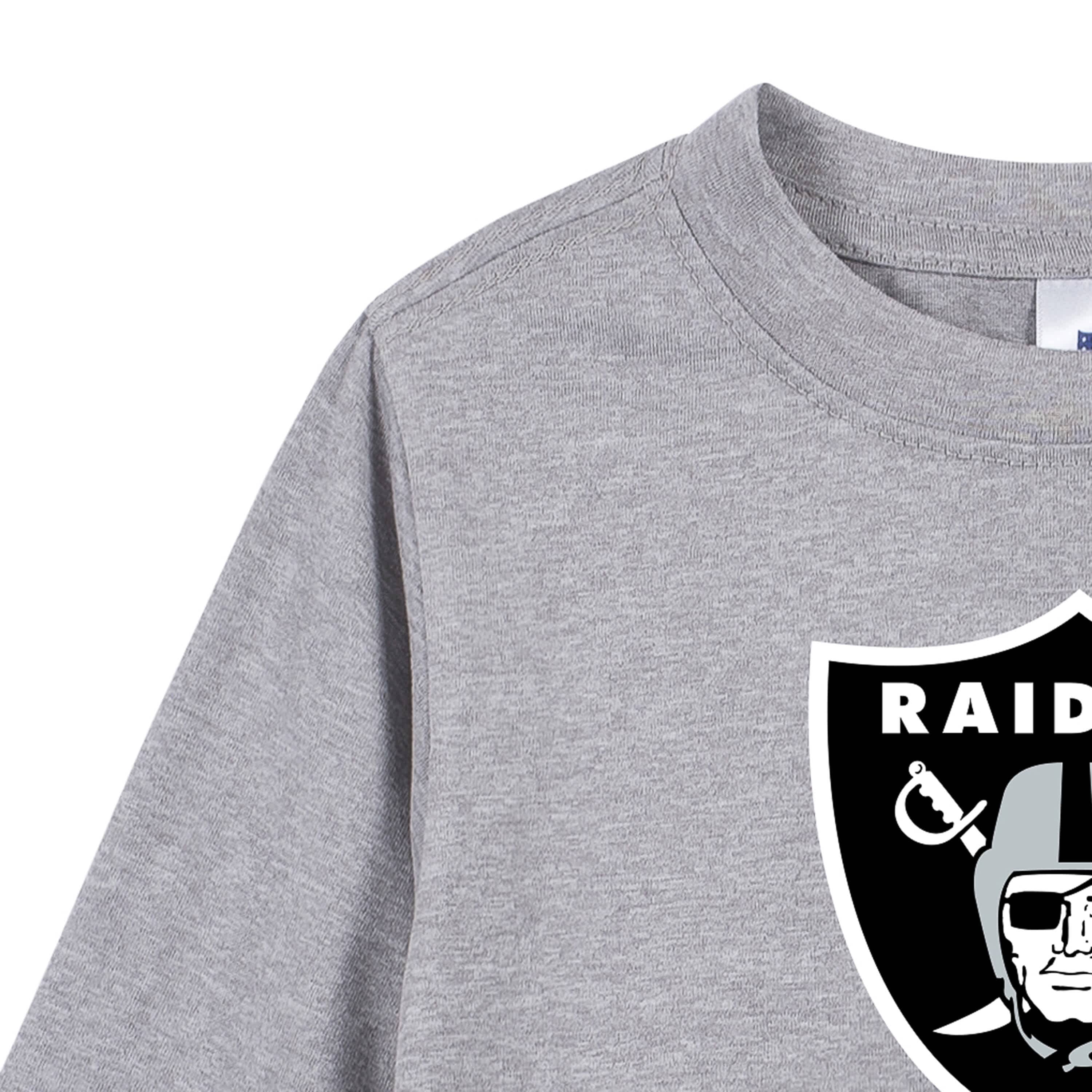 Las Vegas Raiders Toddler Boys Long Sleeve Tee Shirt - Image 4