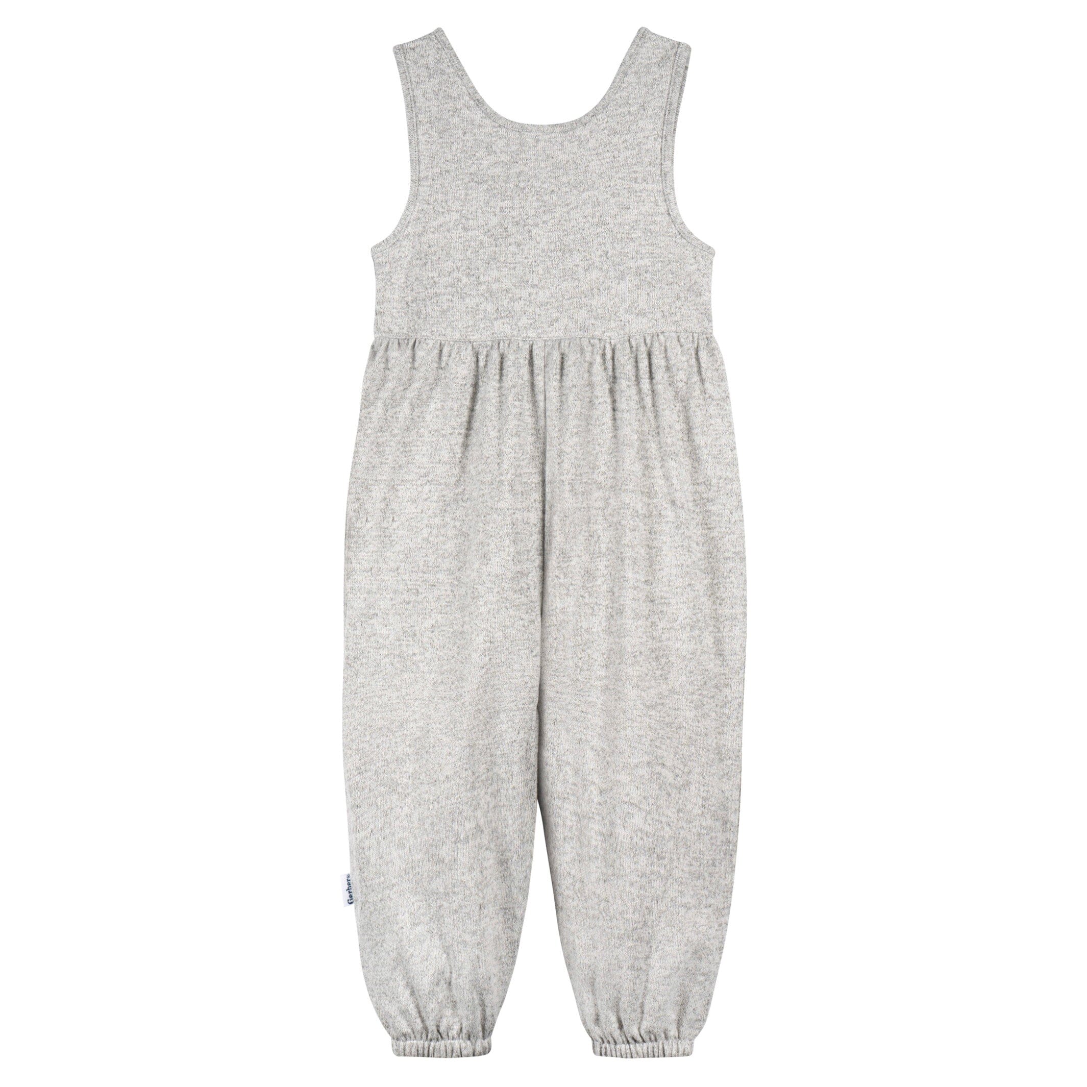 Toddler Girls Light Grey Heather Hacci Romper - Image 5
