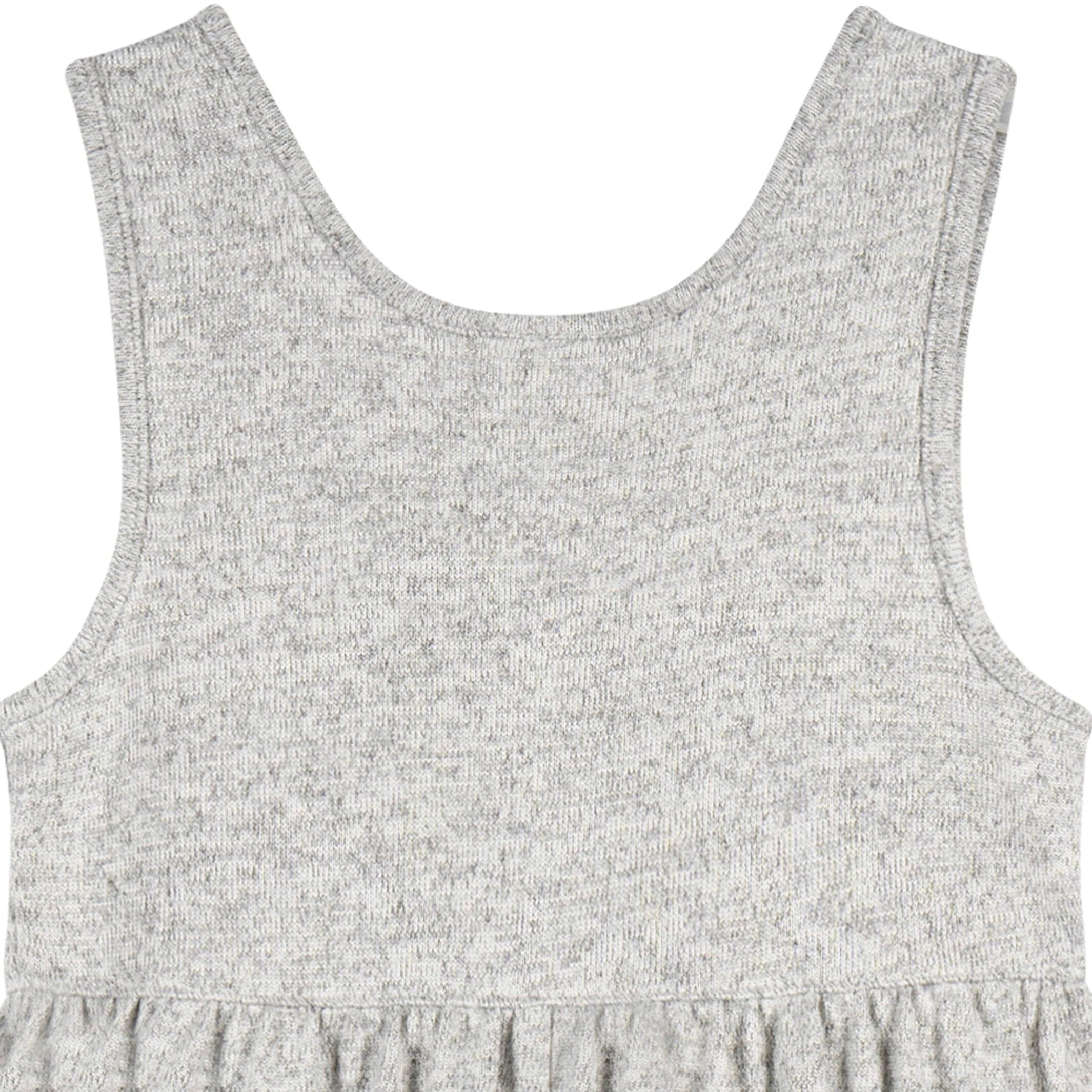 Toddler Girls Light Grey Heather Hacci Romper - Image 6