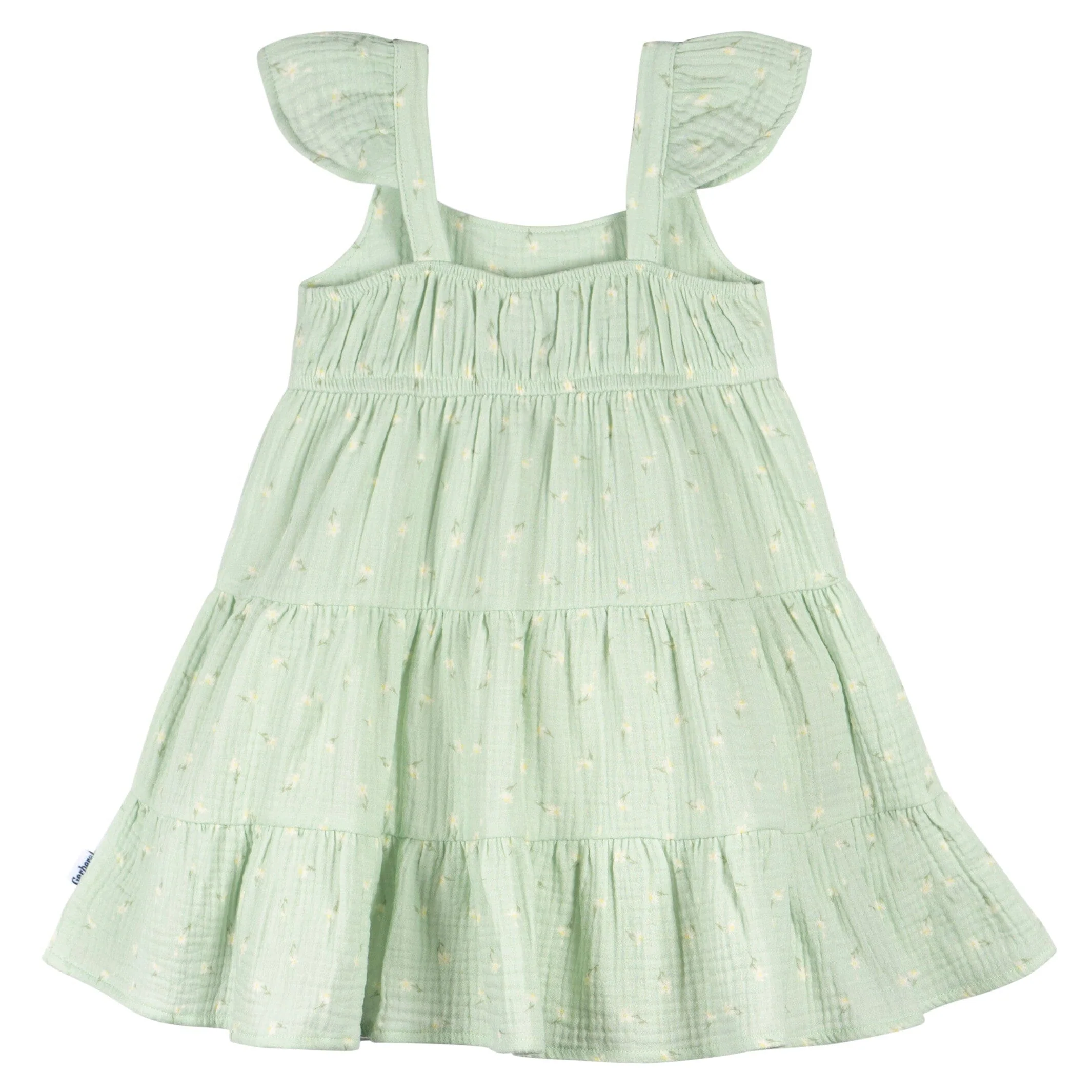 Toddler Girls Pick-A-Daisy Tiered Cotton Gauze Dress - Image 3