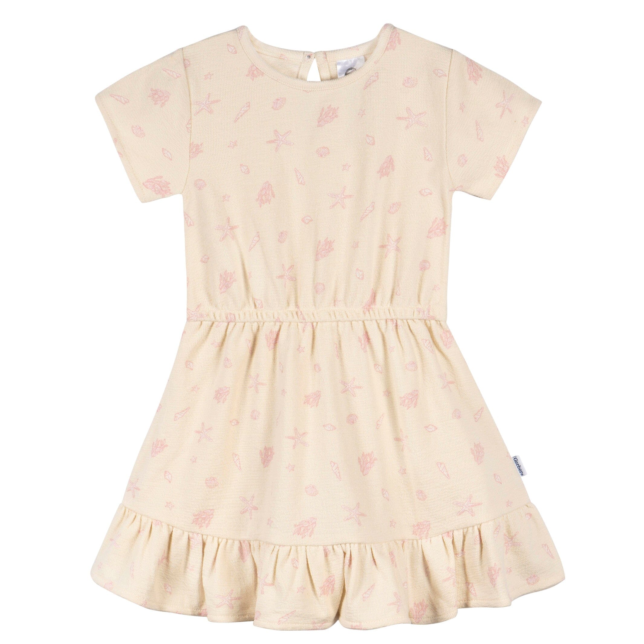 Toddler Girls Seashells Dress, 2T