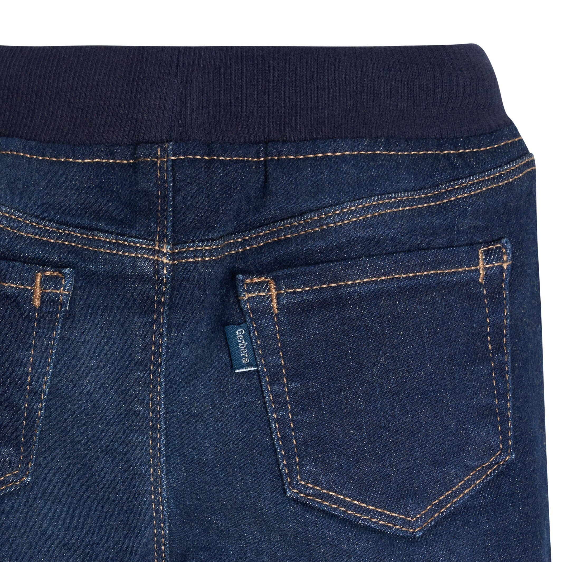 Toddler Neutral Dark Blue Skinny Denim Jeans - Image 4