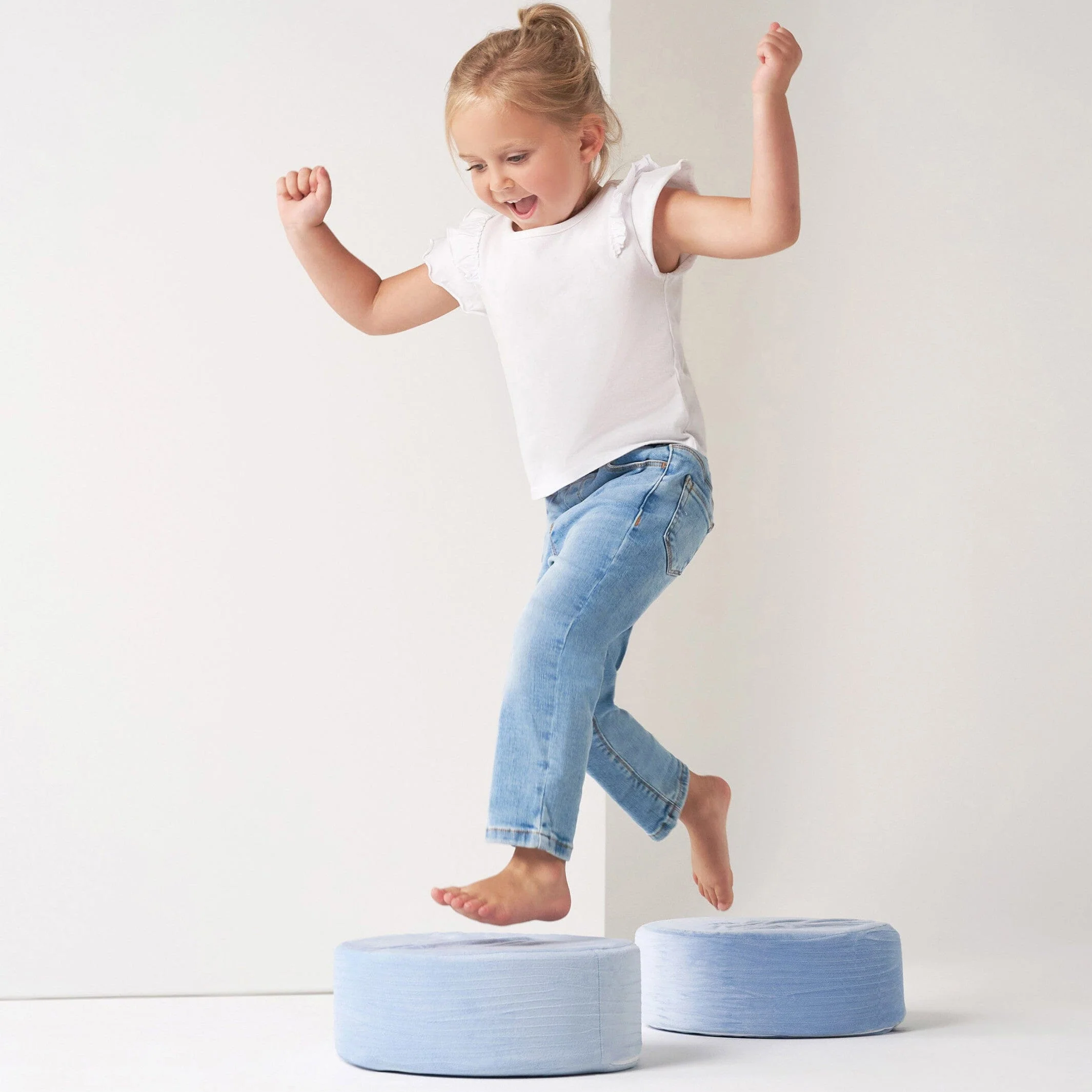 Toddler Neutral Light Blue Skinny Denim Jeans - Image 4