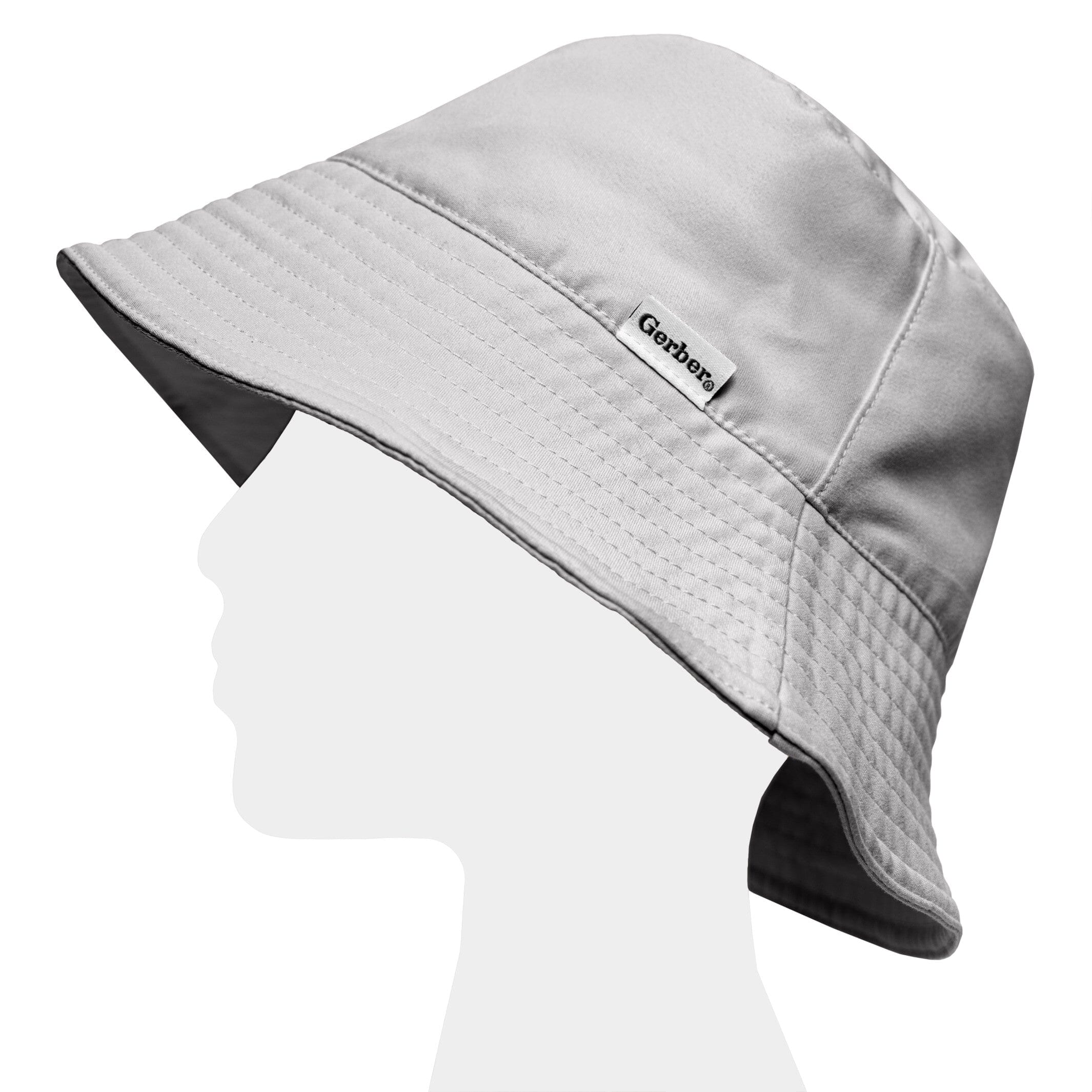 Toddler Neutral UPF 50+ Light Grey Sun Hat - Image 2
