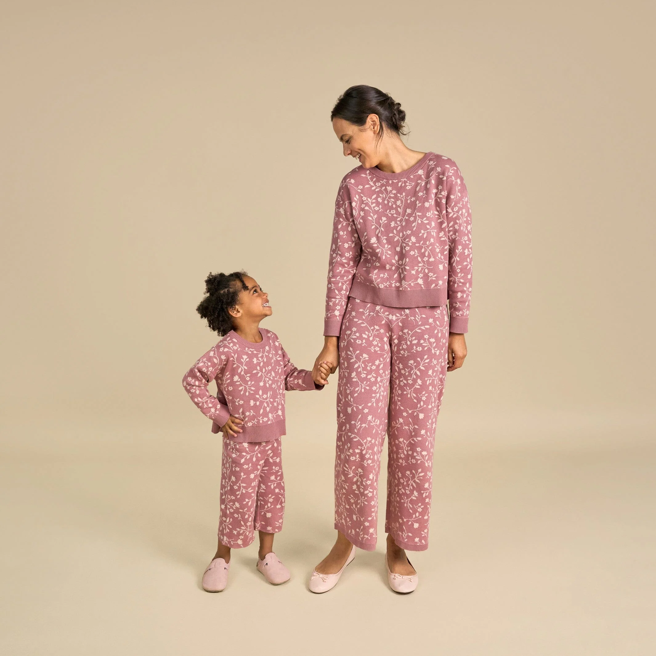 Womens Dark Rose Branches Sweater - Image 2