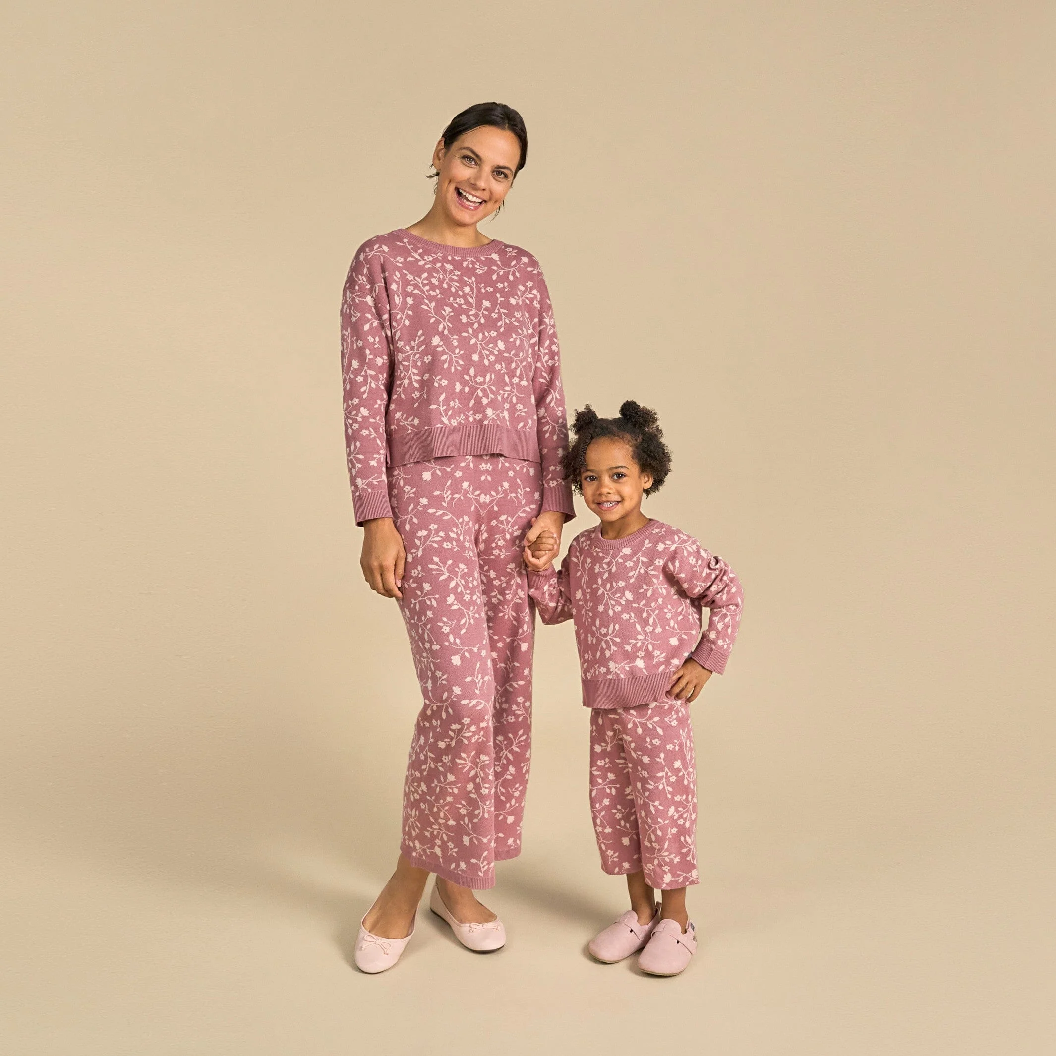 Womens Dark Rose Branches Sweater - Image 3