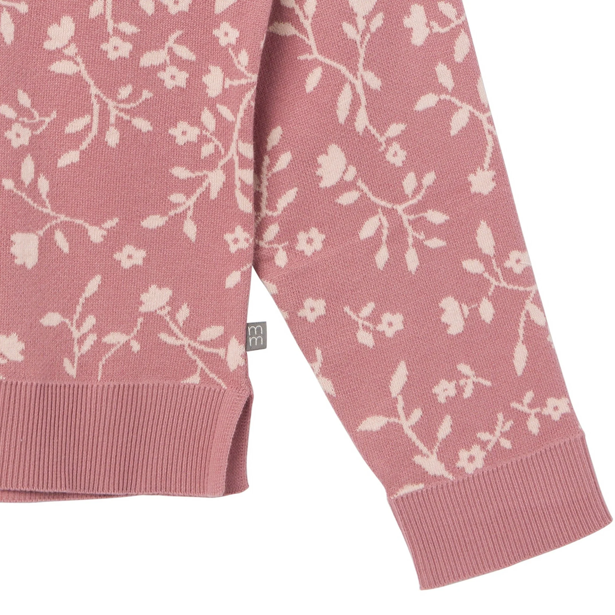 Womens Dark Rose Branches Sweater - Image 5