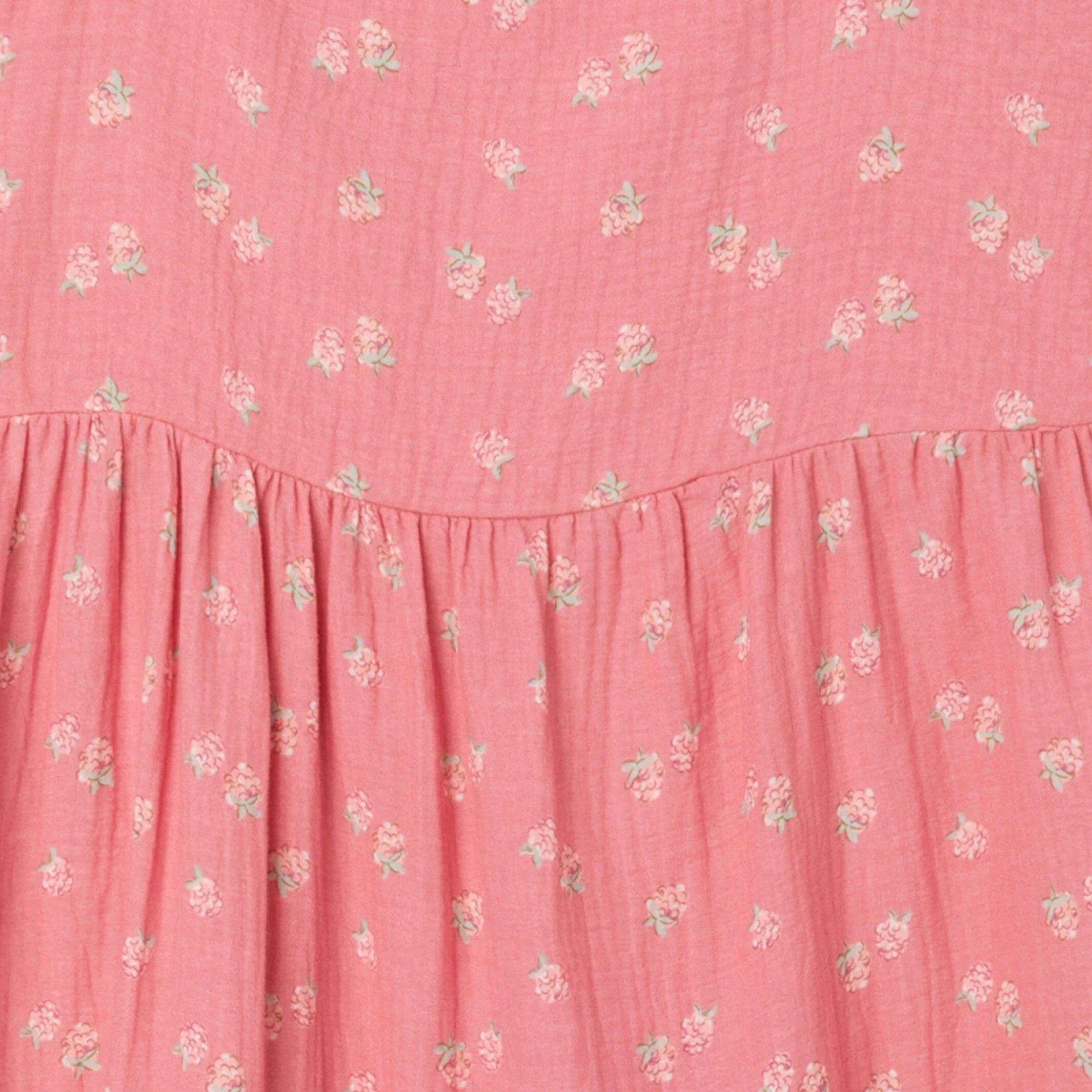 Womens Pink Raspberries Gauze Dress - Image 6