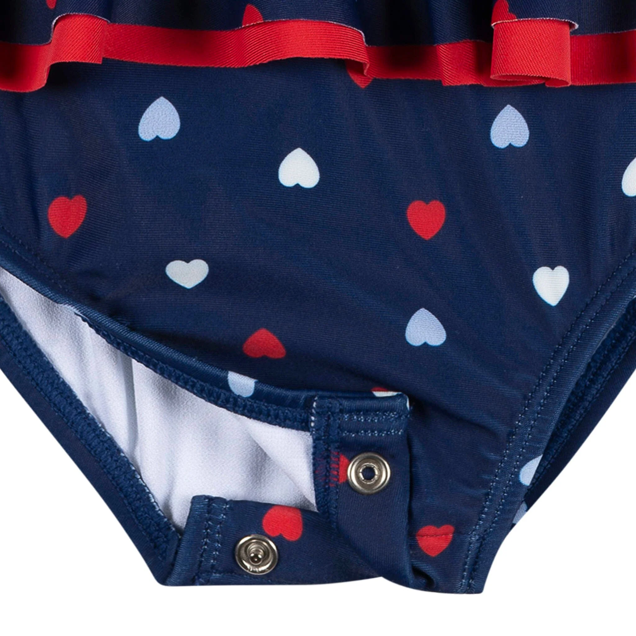 Baby & Toddler Girls UPF 50+ Americana Hearts One-Piece Swimsuit - Image 4