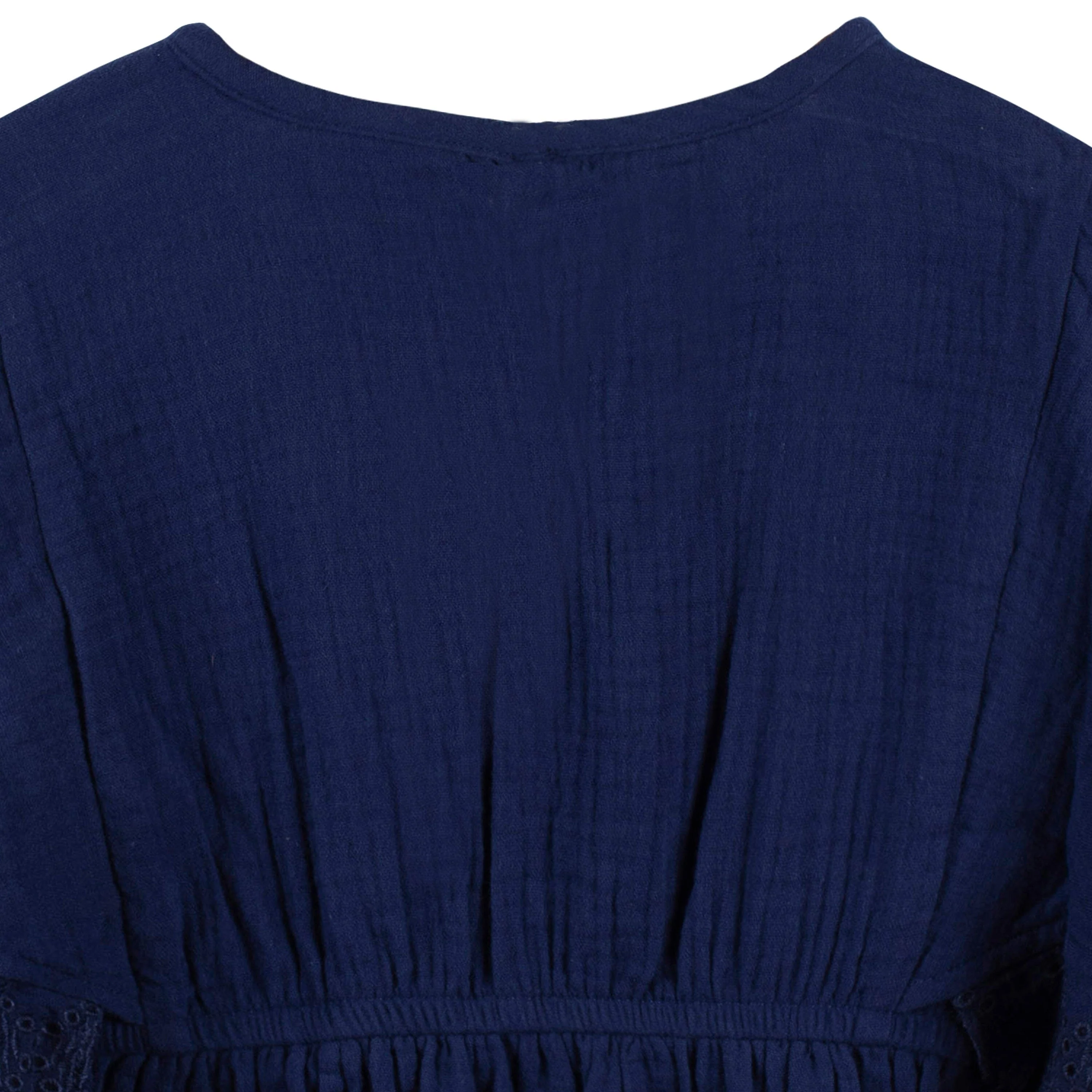 Baby & Toddler Girls Navy Gauze Kaftan Swim Coverup - Image 6