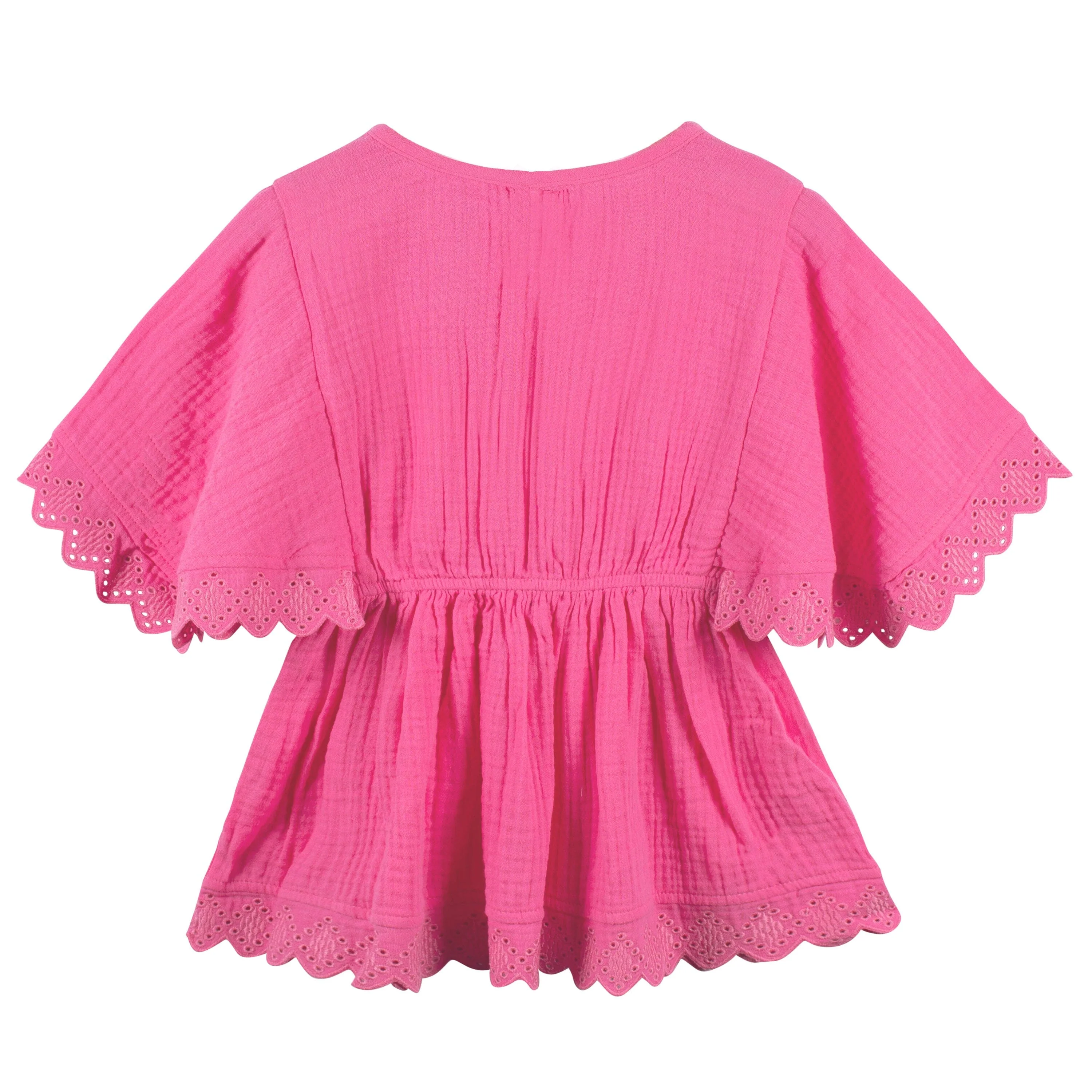 Baby & Toddler Girls Pink Gauze Kaftan Swim Coverup - Image 5