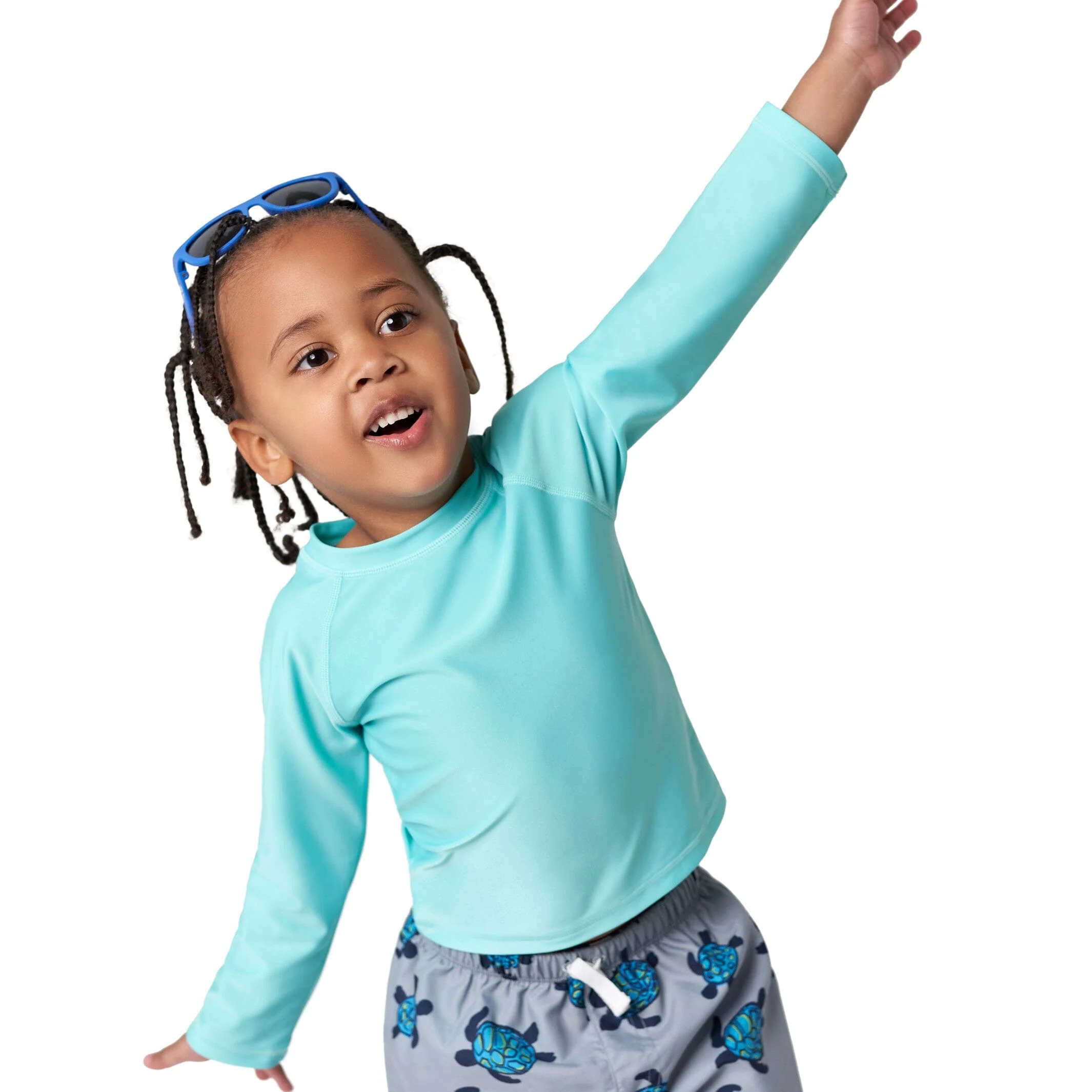 Baby & Toddler Neutral UPF 50+ Aqua Rash Guard - Image 2