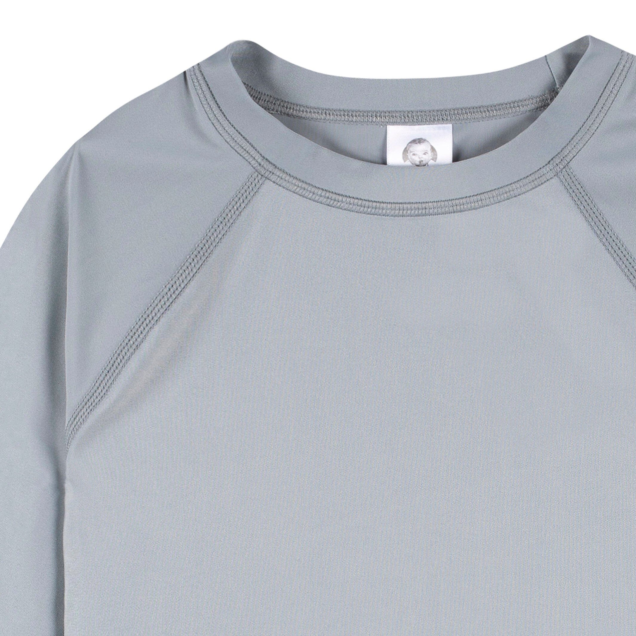 Baby & Toddler Neutral UPF 50+ Grey Rash Guard - Image 4