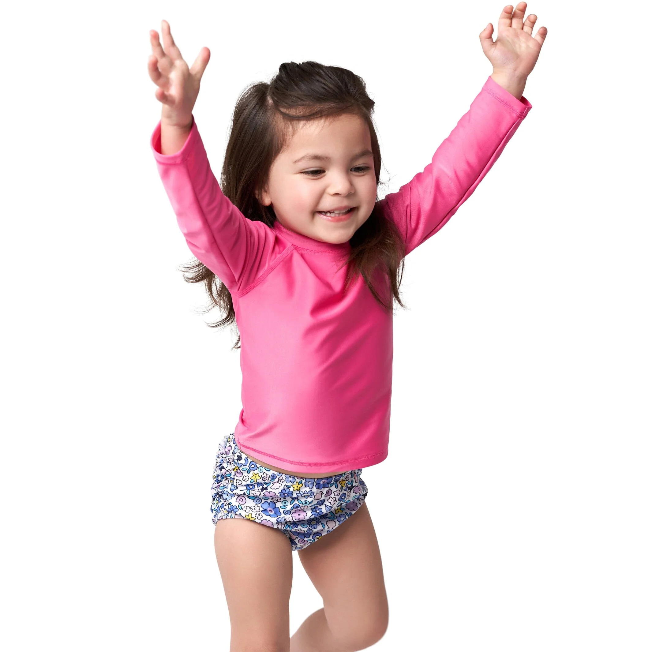 Baby Neutral UPF 50+ Pink Rash Guard - Image 2