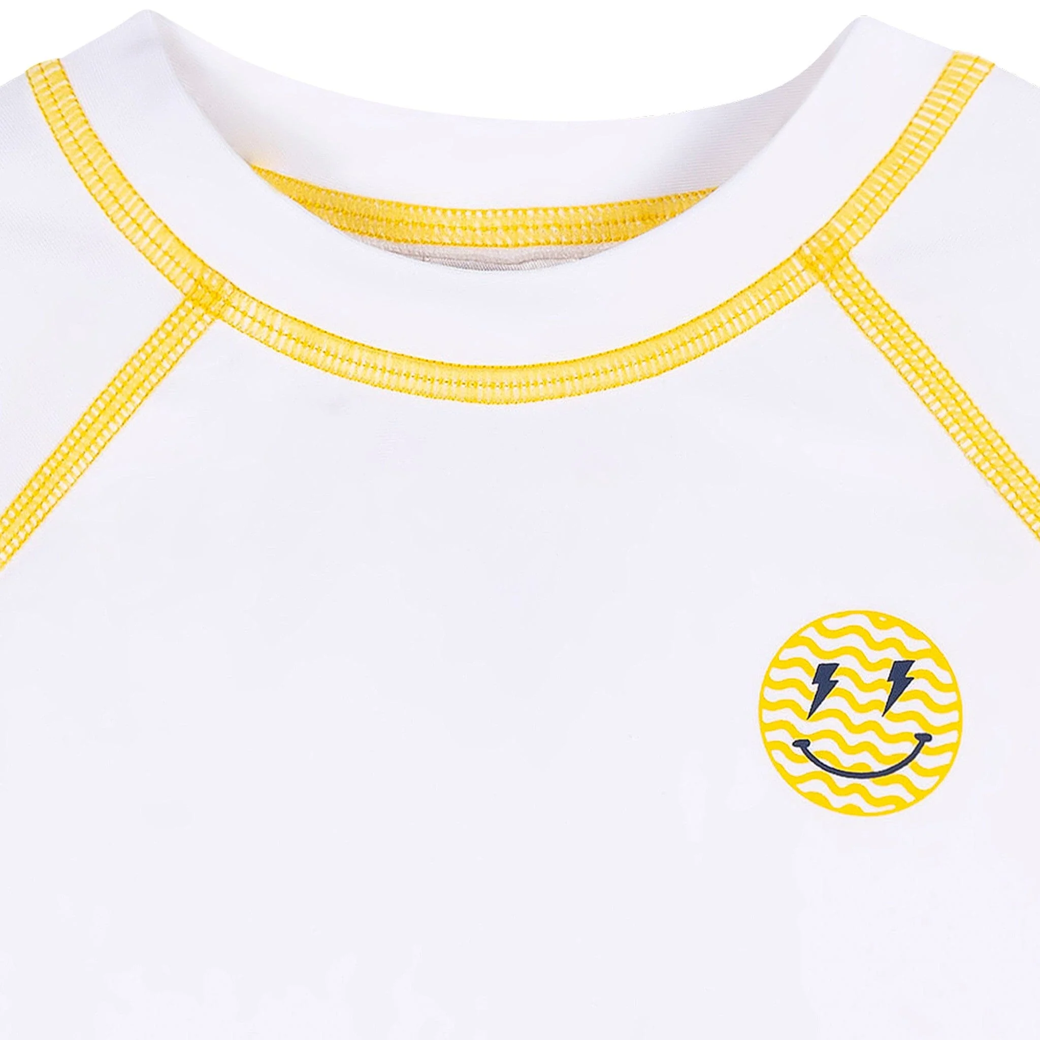 Baby & Toddler Neutral UPF 50+ Smiley Face Rash Guard - Image 2
