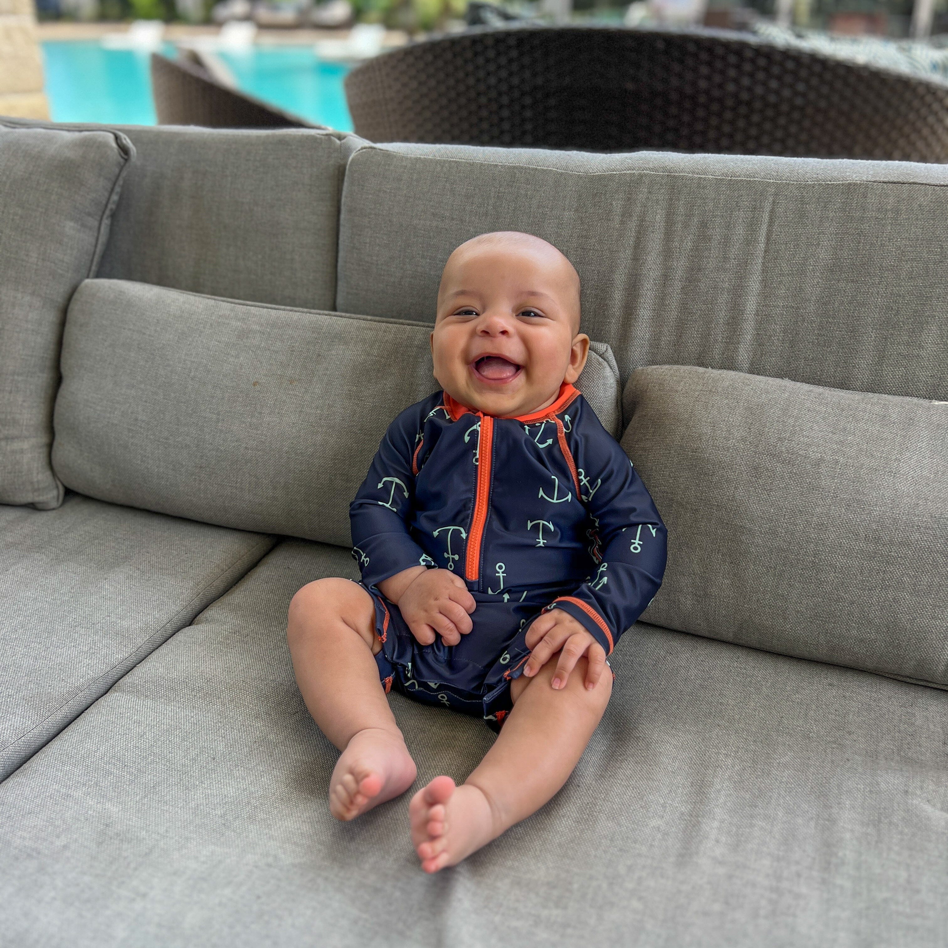 Baby Boys UPF 50+ Anchors Rash Guard - Image 3