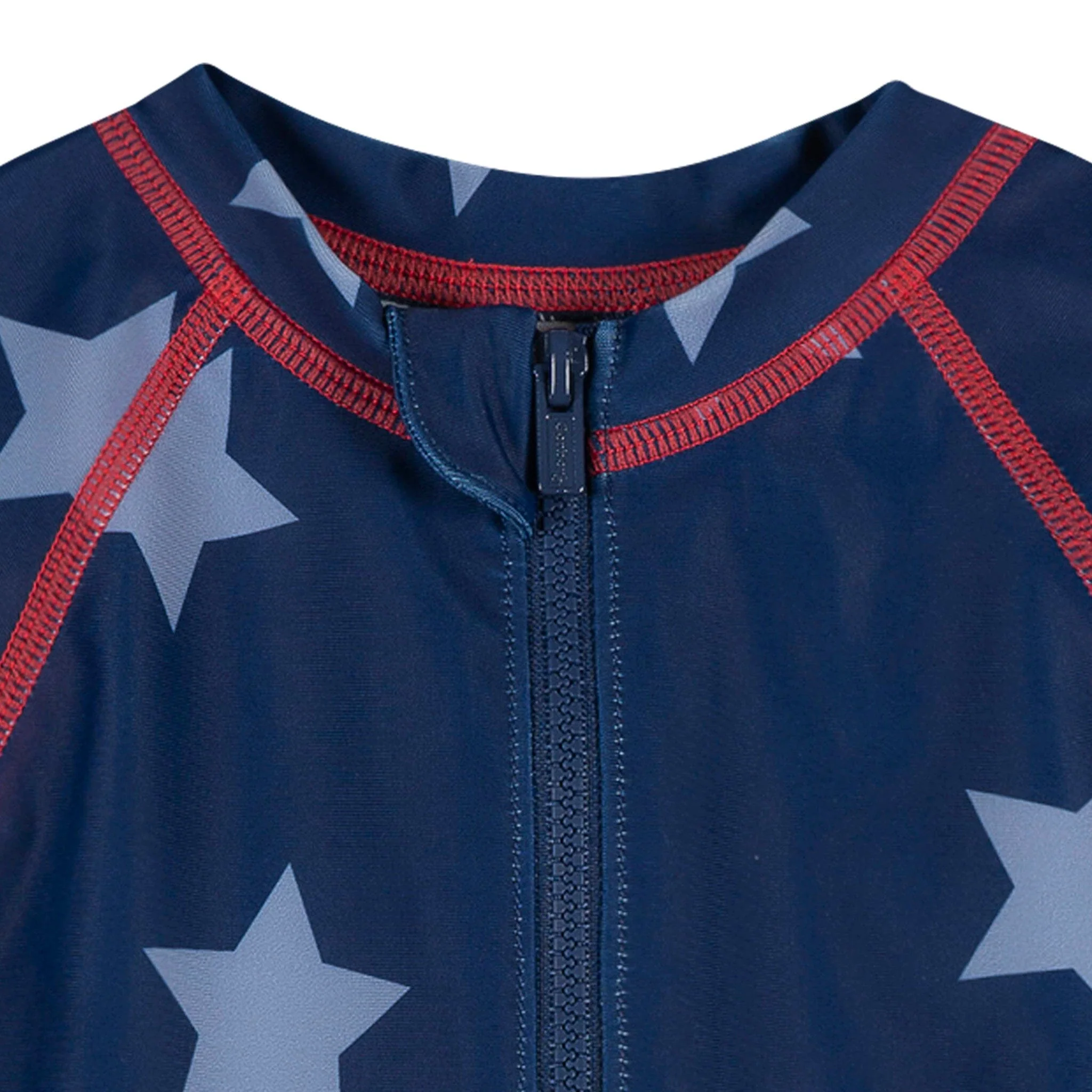 Baby Boys UPF 50+ Blue Stars Long Sleeve Rash Guard - Image 3