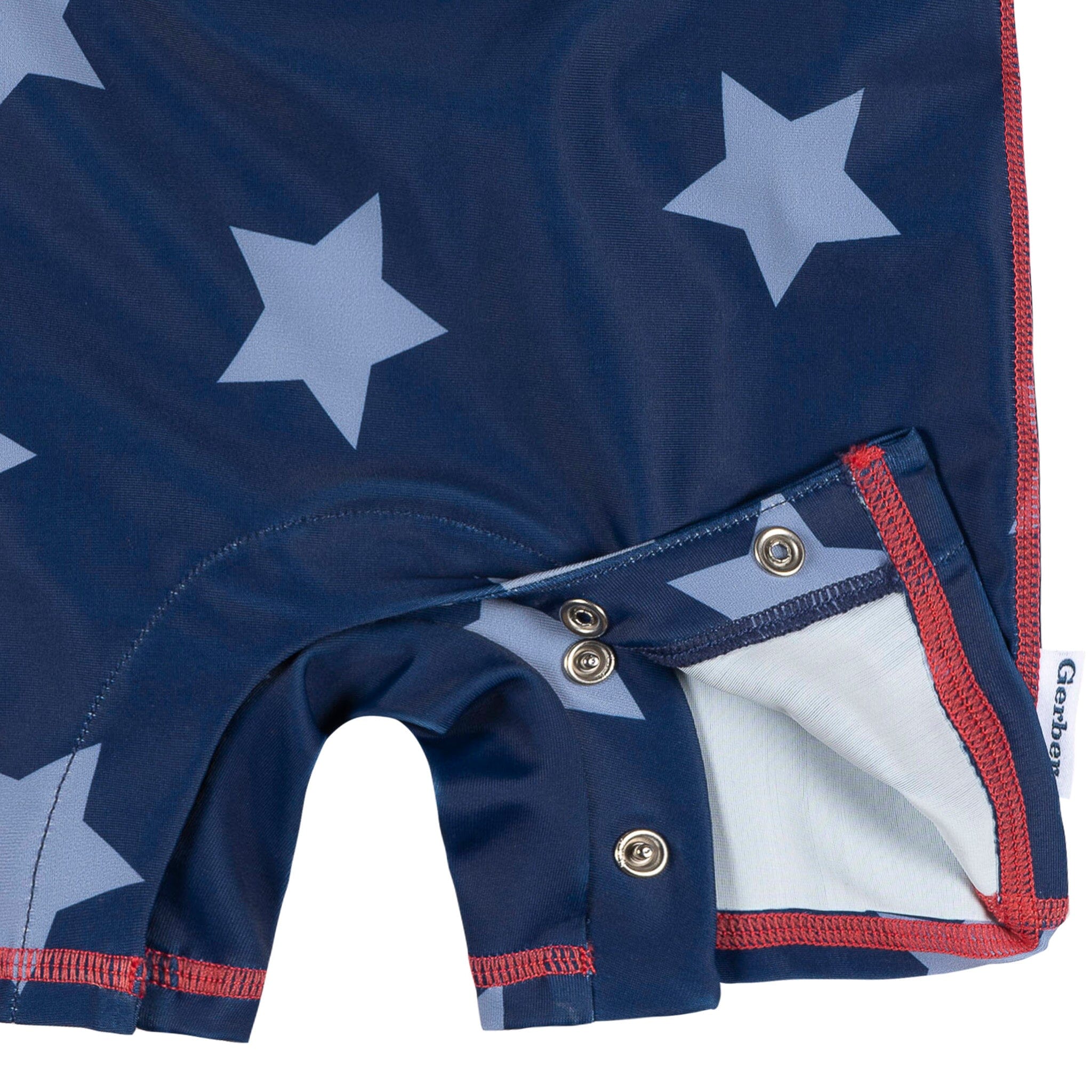 Baby Boys UPF 50+ Blue Stars Long Sleeve Rash Guard - Image 4