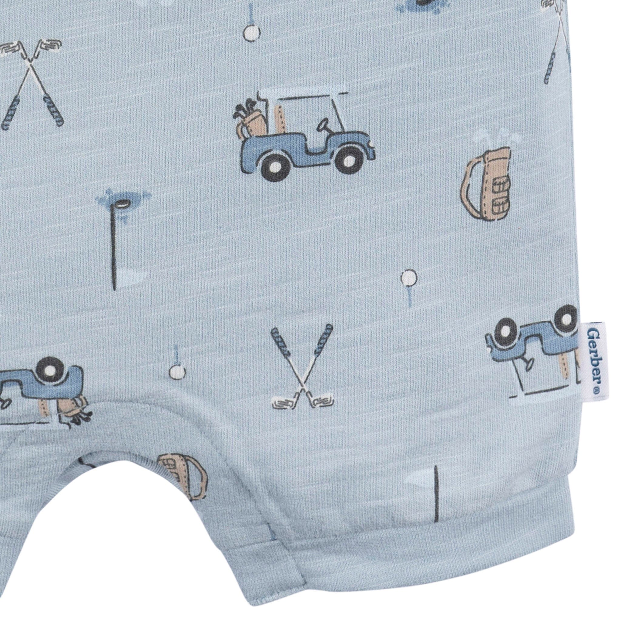 Baby Boys Golf Polo Romper - Image 5