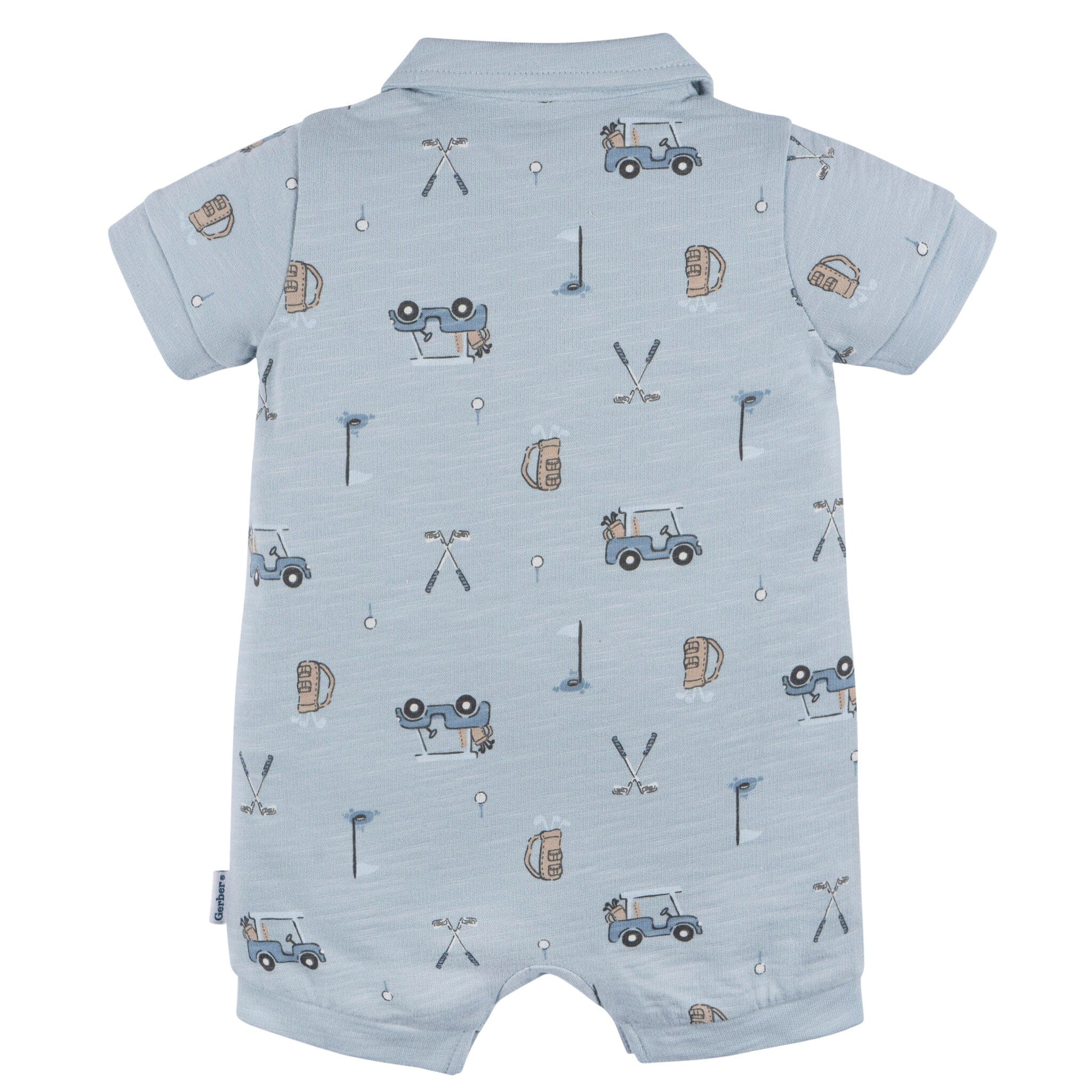 Baby Boys Golf Polo Romper - Image 6