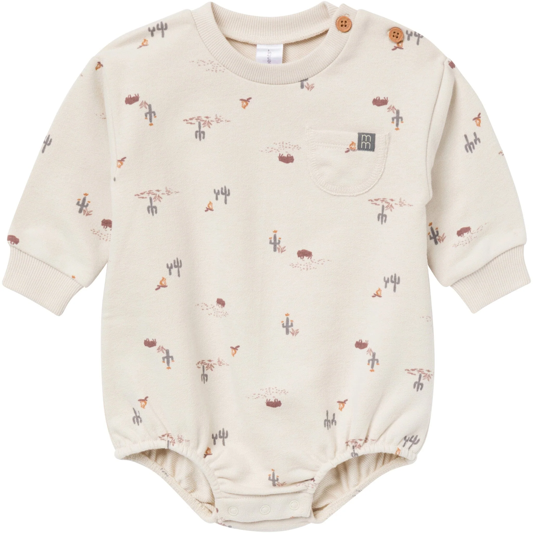 Baby Boys Buffalo Desert Bubble Romper