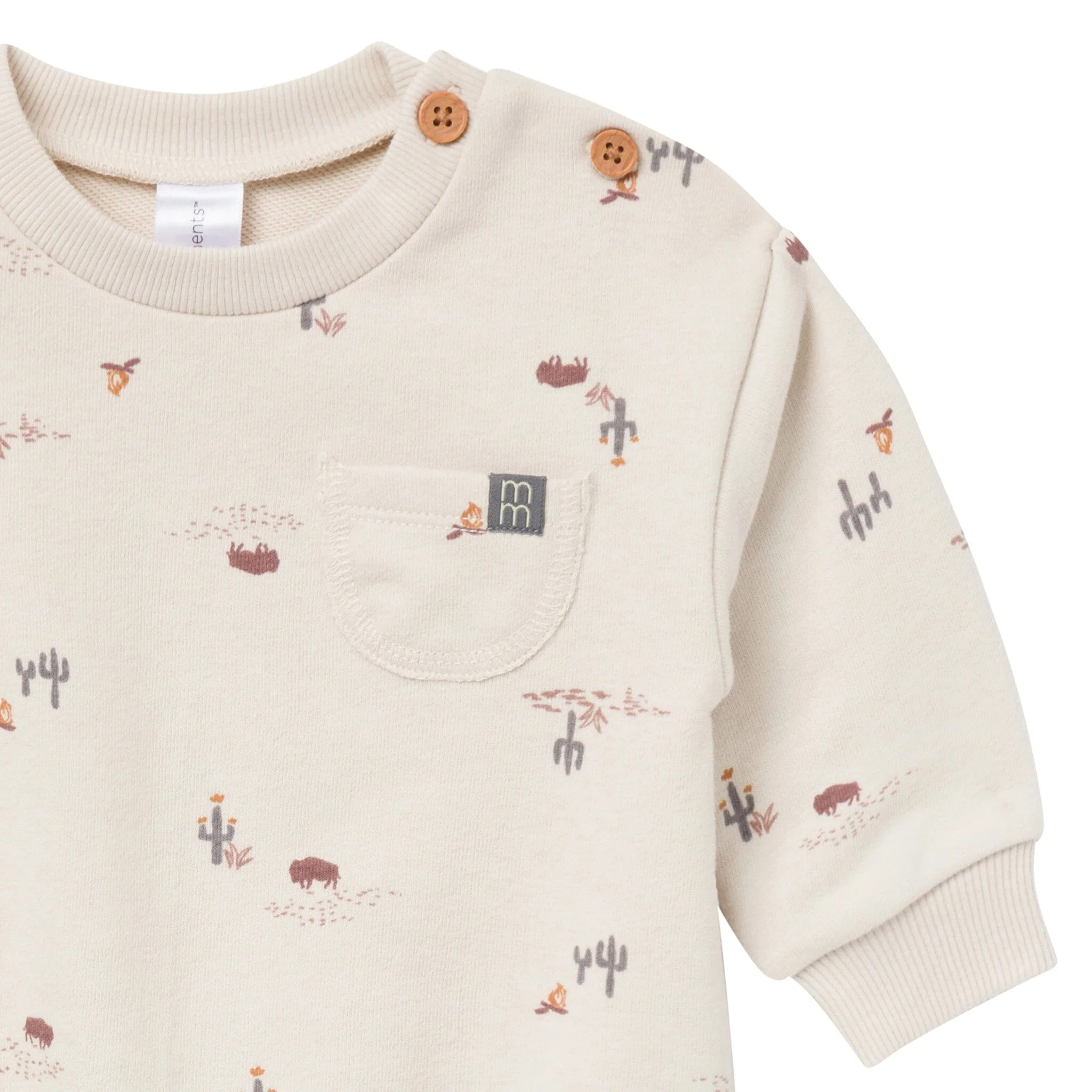 Baby Boys Buffalo Desert Bubble Romper - Image 3