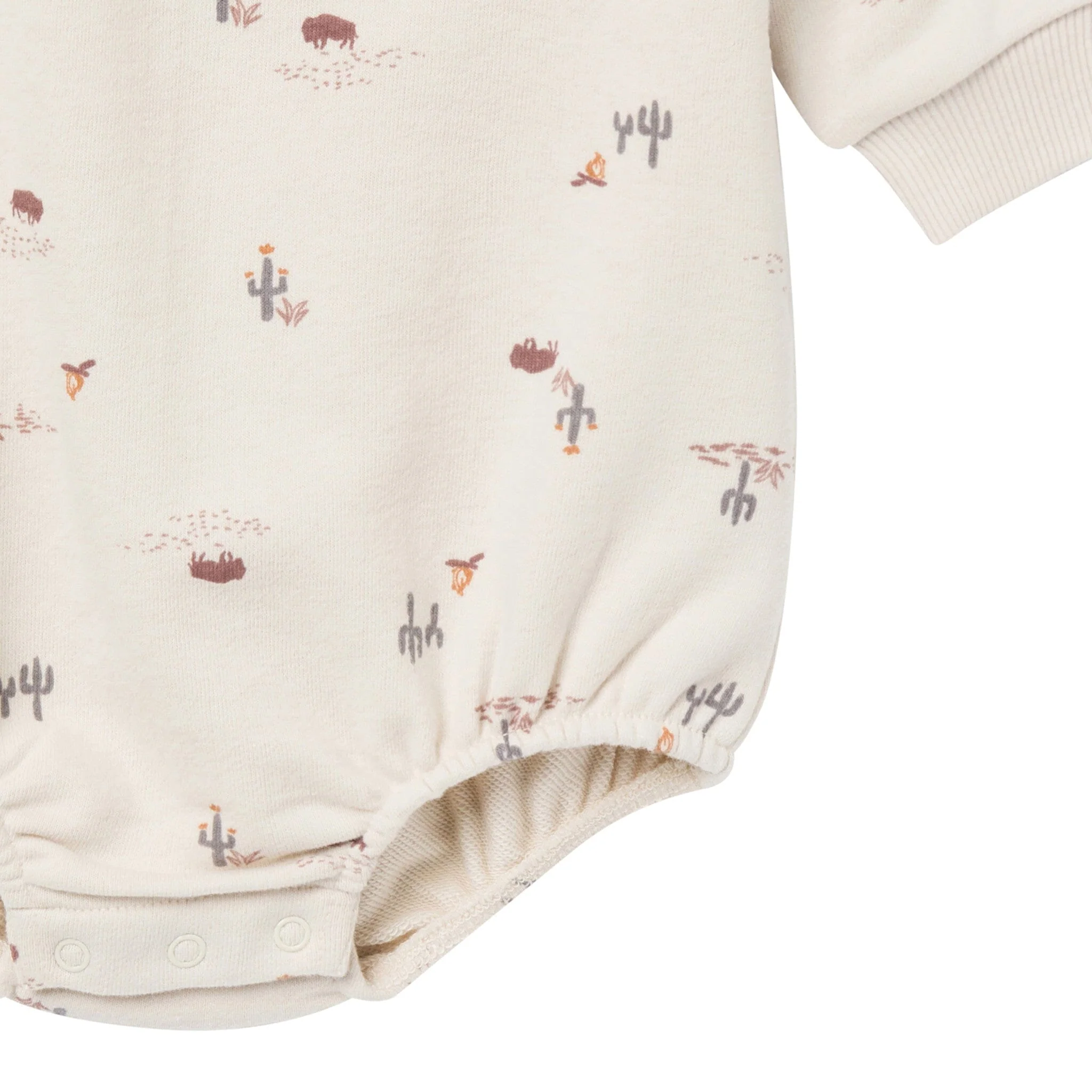 Baby Boys Buffalo Desert Bubble Romper - Image 4