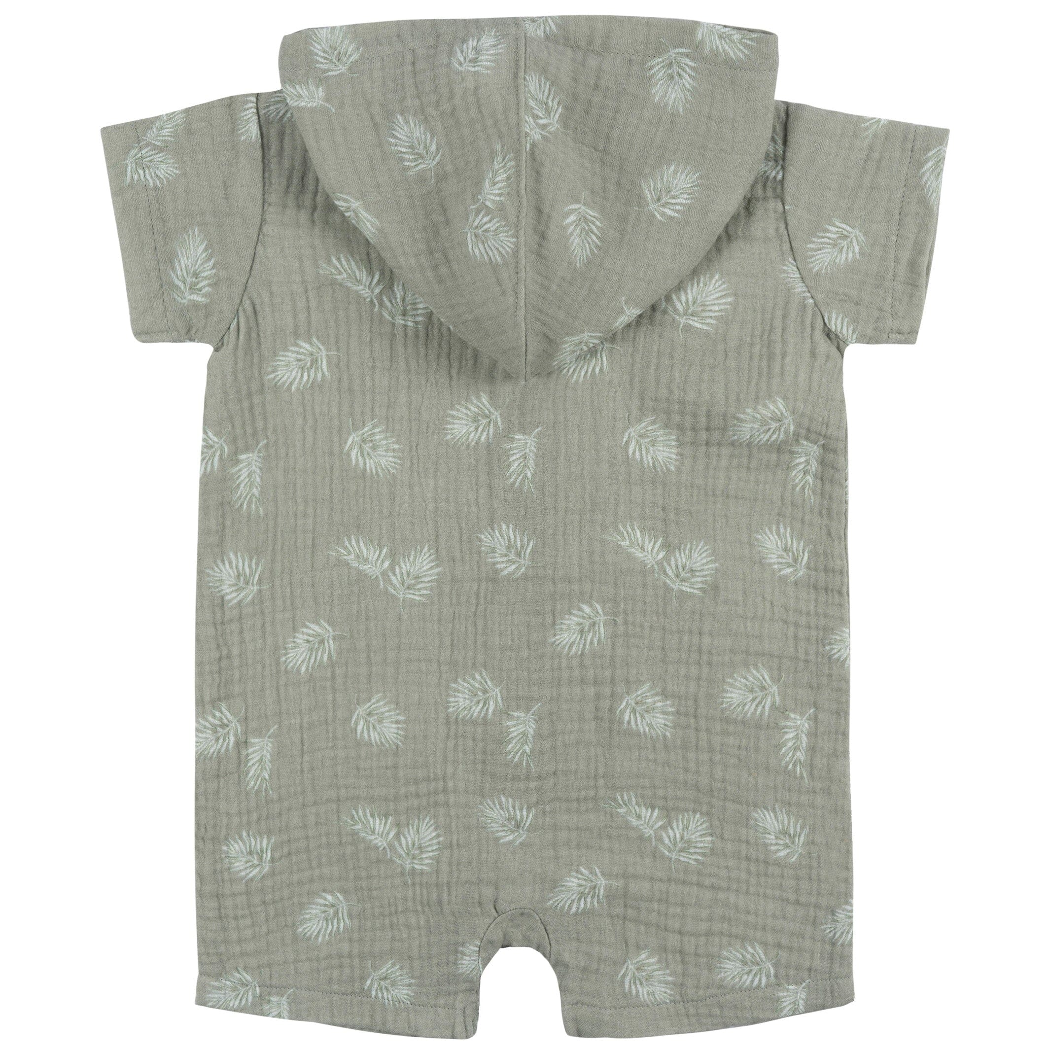 Baby Boys Palms Hooded Romper - Image 6