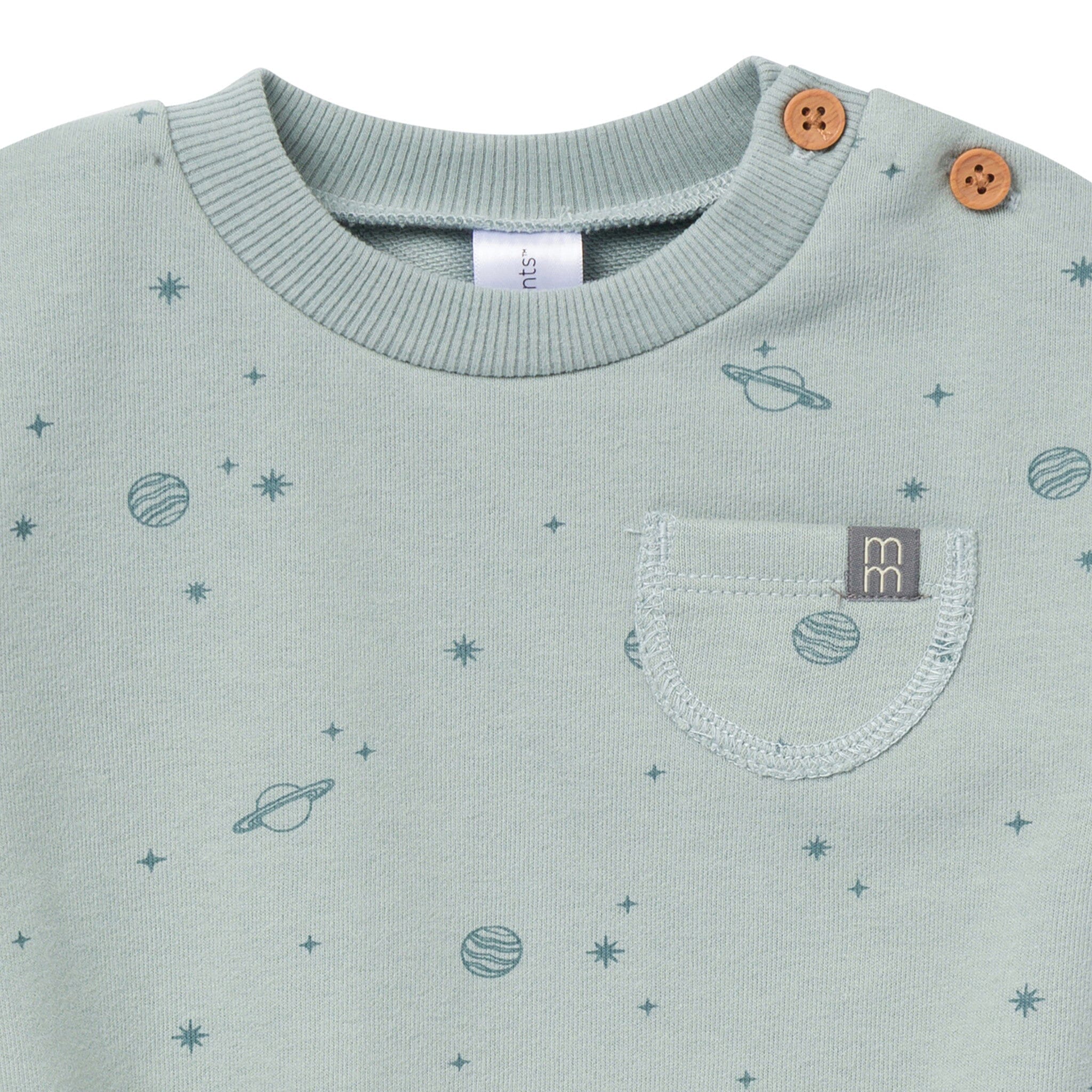 Baby Boys Slate Galaxy Bubble Romper - Image 2