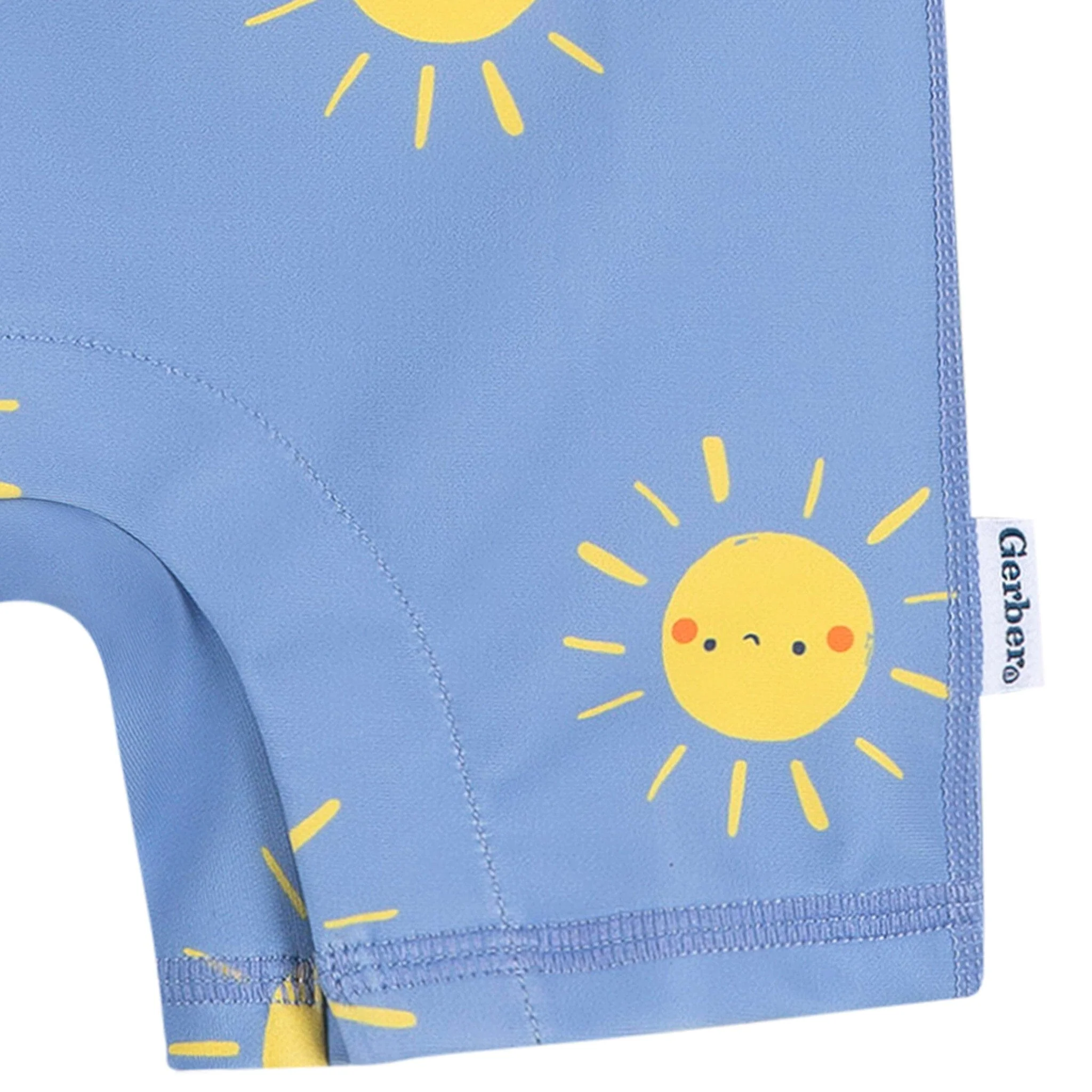 Baby Boys UPF 50+ Sunshine Smiles Long Sleeve Rash Guard - Image 5