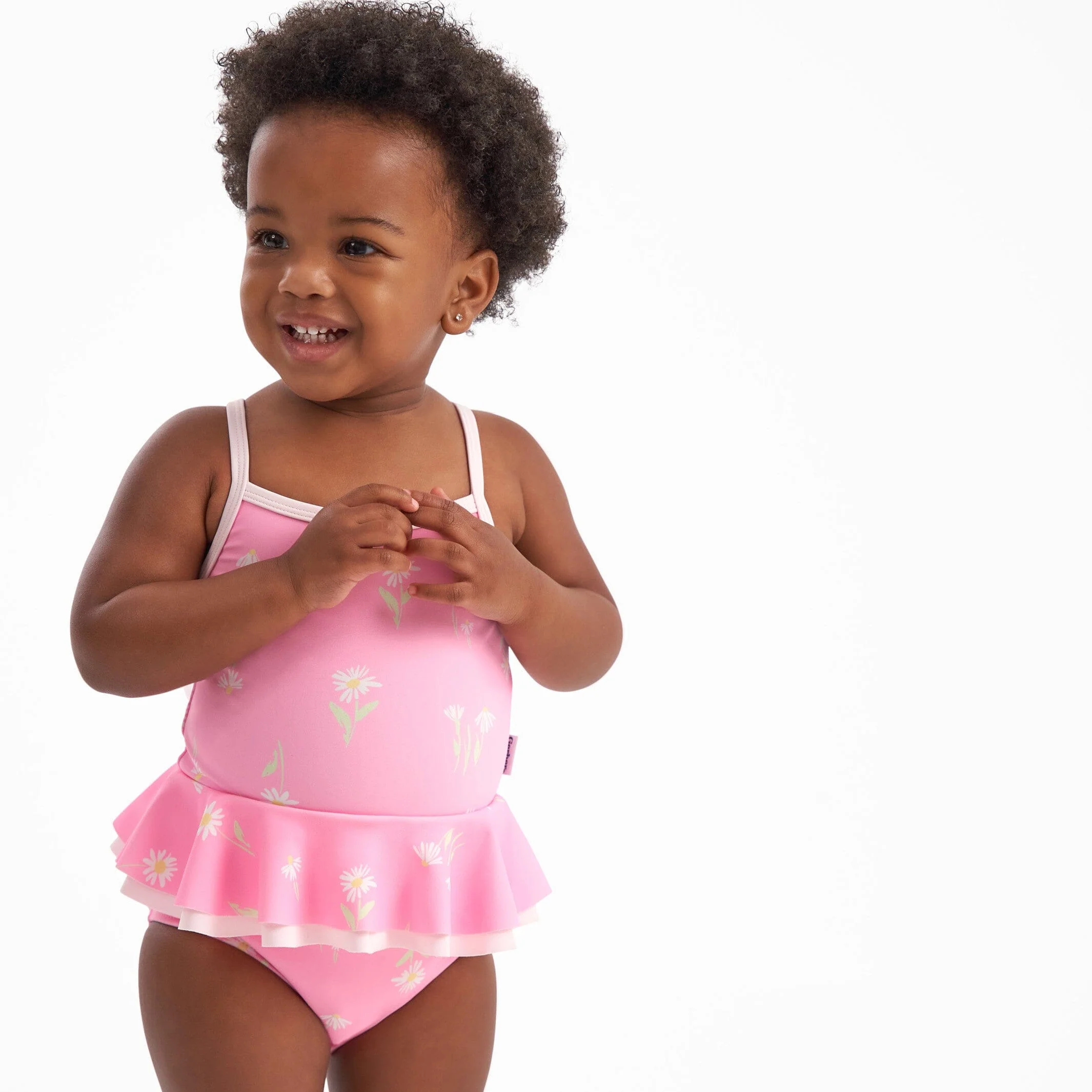 Baby Girls UPF 50+ Daisies One-Piece Swimsuit - Image 3