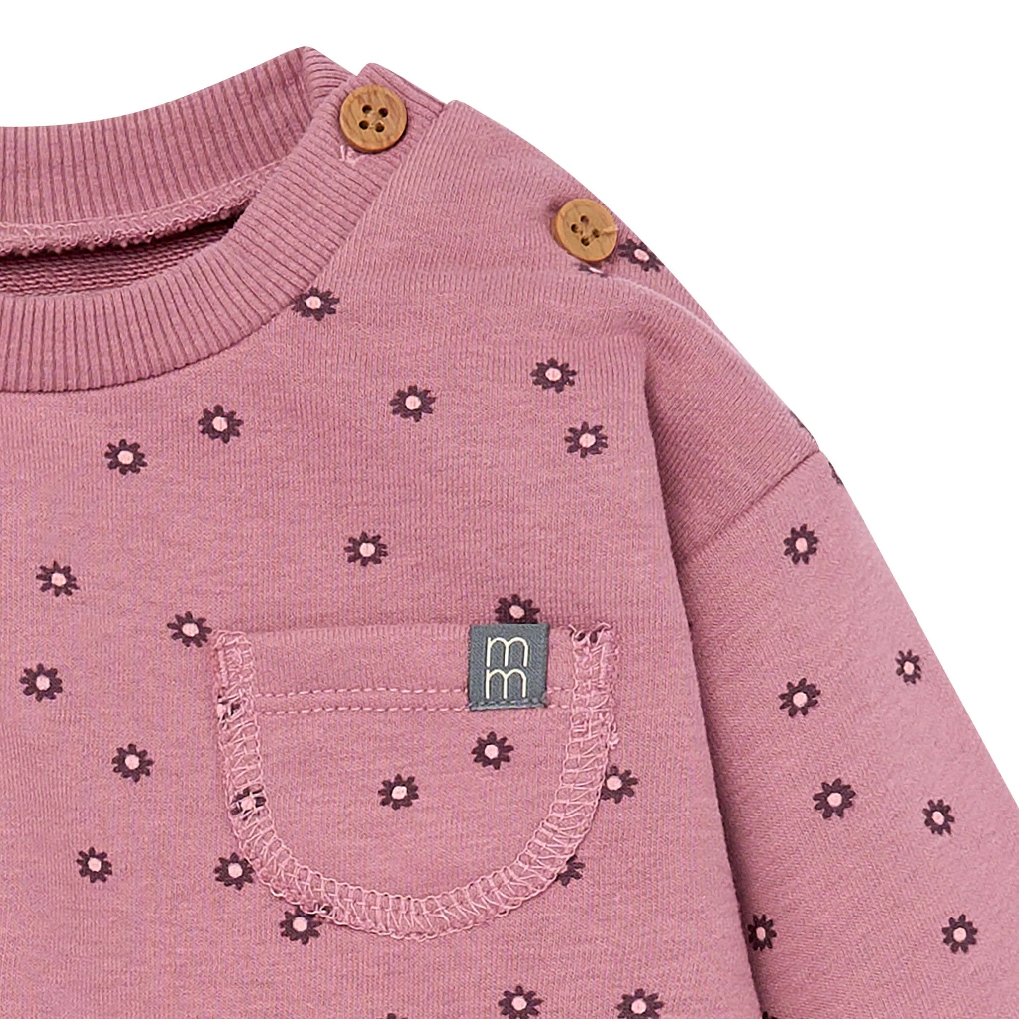 Baby Girls Pink Daisy Bubble Romper - Image 3