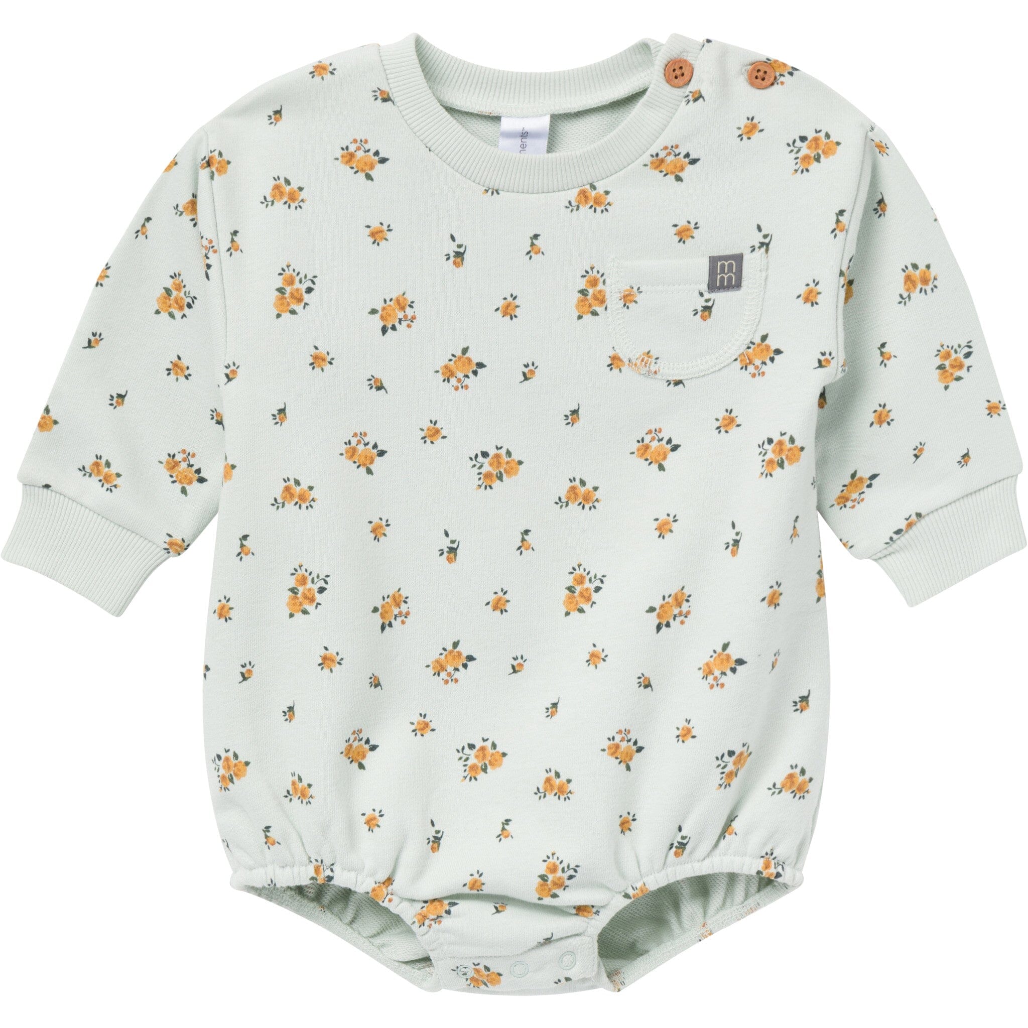 Baby Girls Fall Roses Bubble Romper