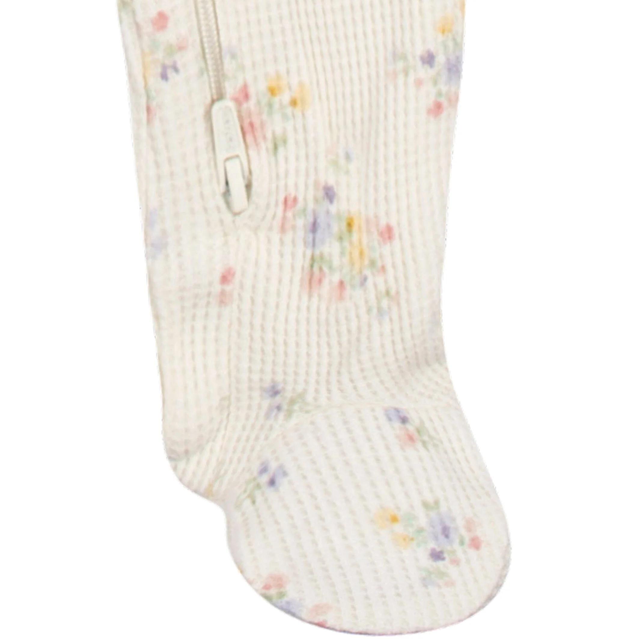 Baby Girls Ivory Floral Snug Fit Footed Pajamas - Image 4