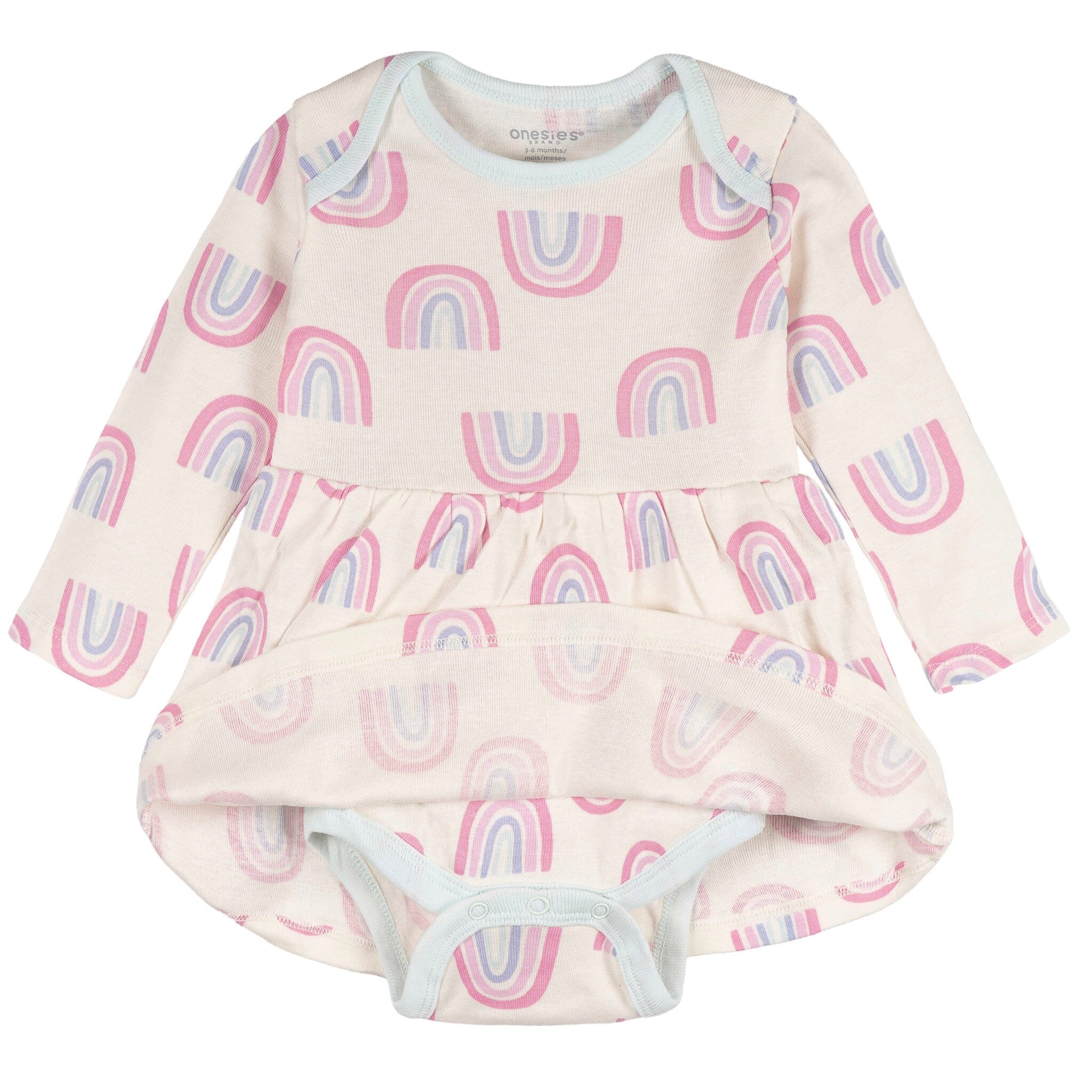 Baby Girls Ivory Rainbow Bodysuit Dress