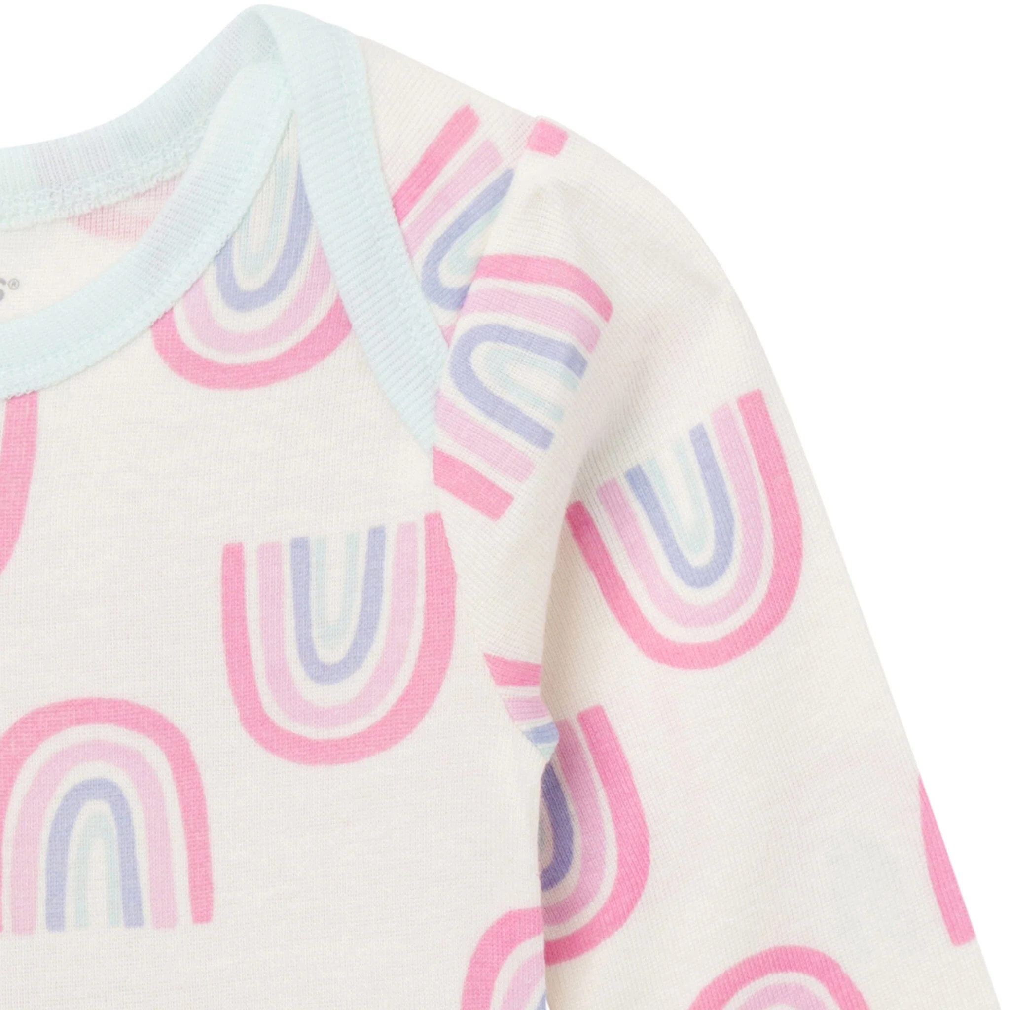 Baby Girls Ivory Rainbow Bodysuit Dress - Image 3
