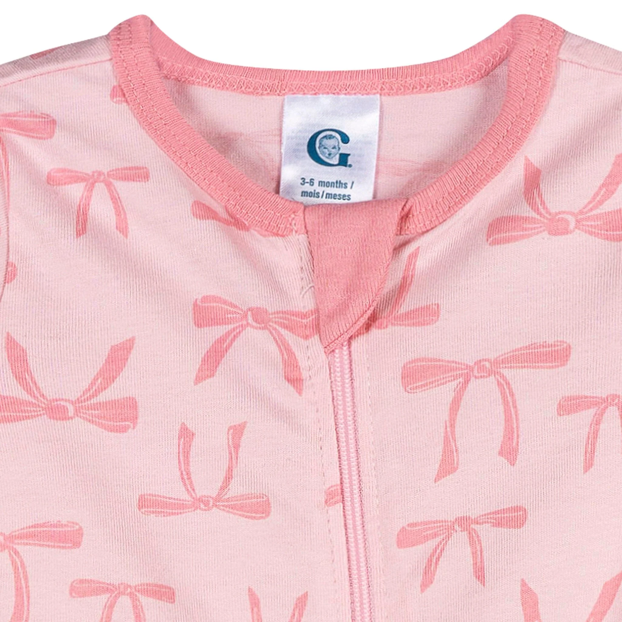 Baby Girls Pink Bows Sleep 'N Play - Image 2