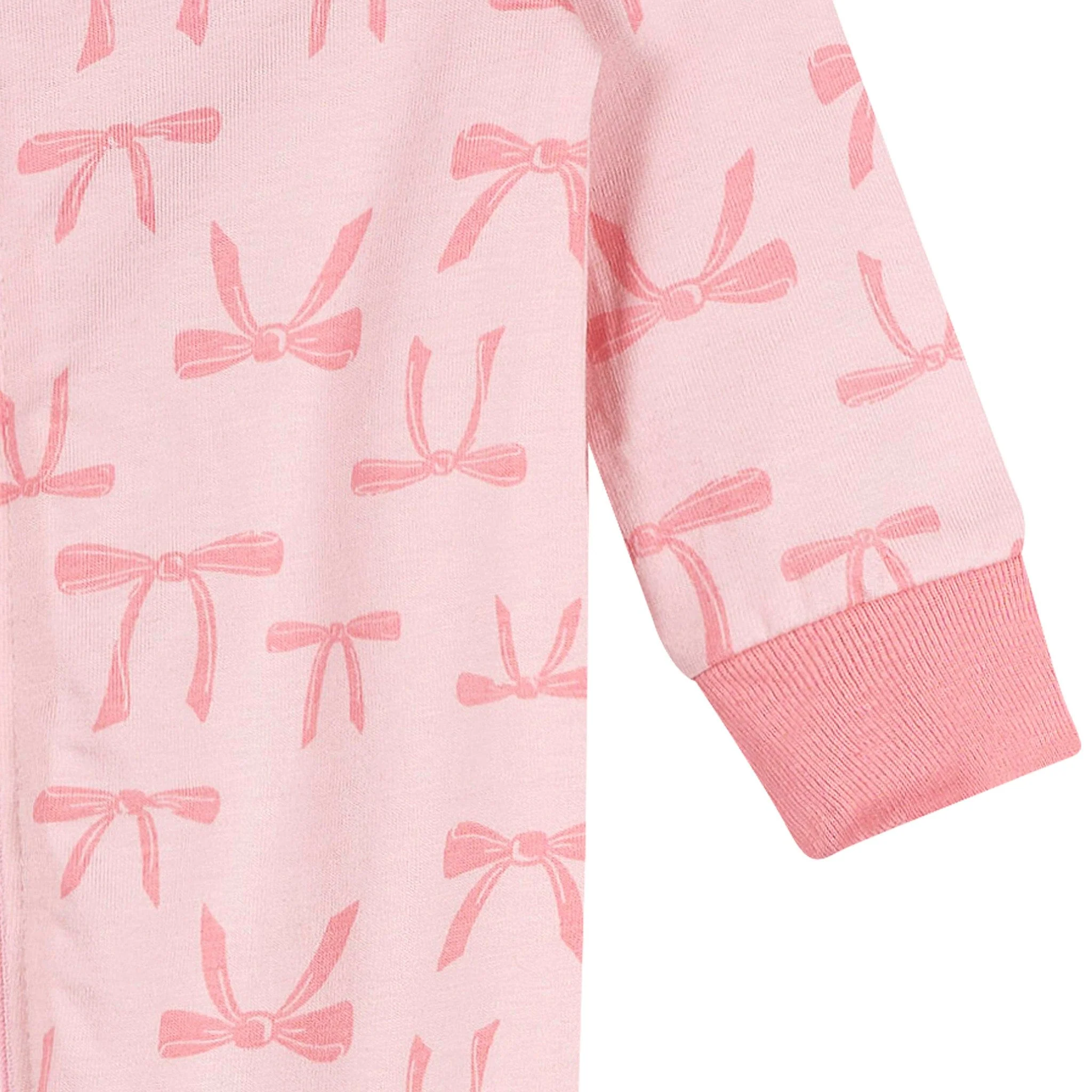 Baby Girls Pink Bows Sleep 'N Play - Image 3