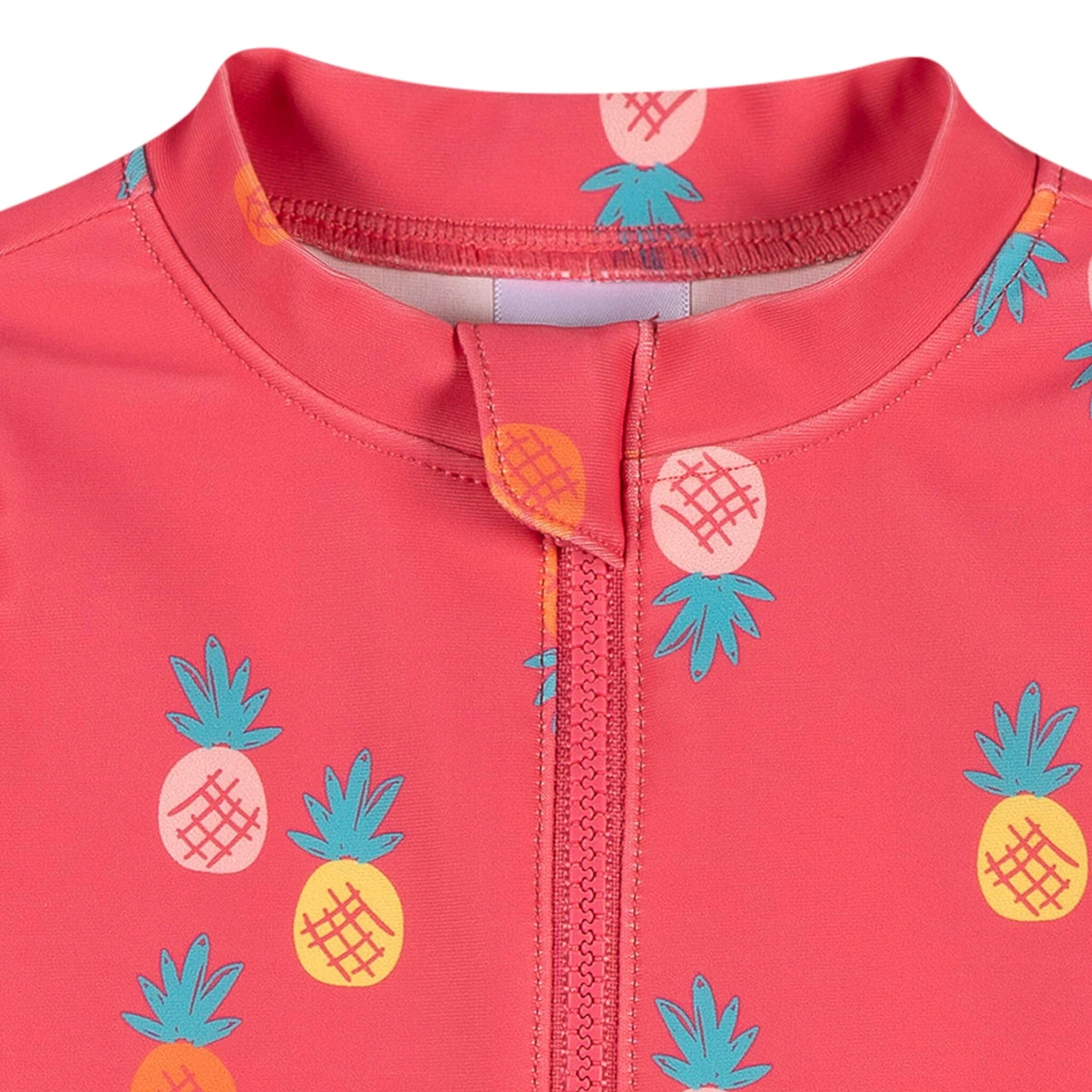 Baby Girls UPF 50+ Pink Pineapple Rash Guard - Image 2