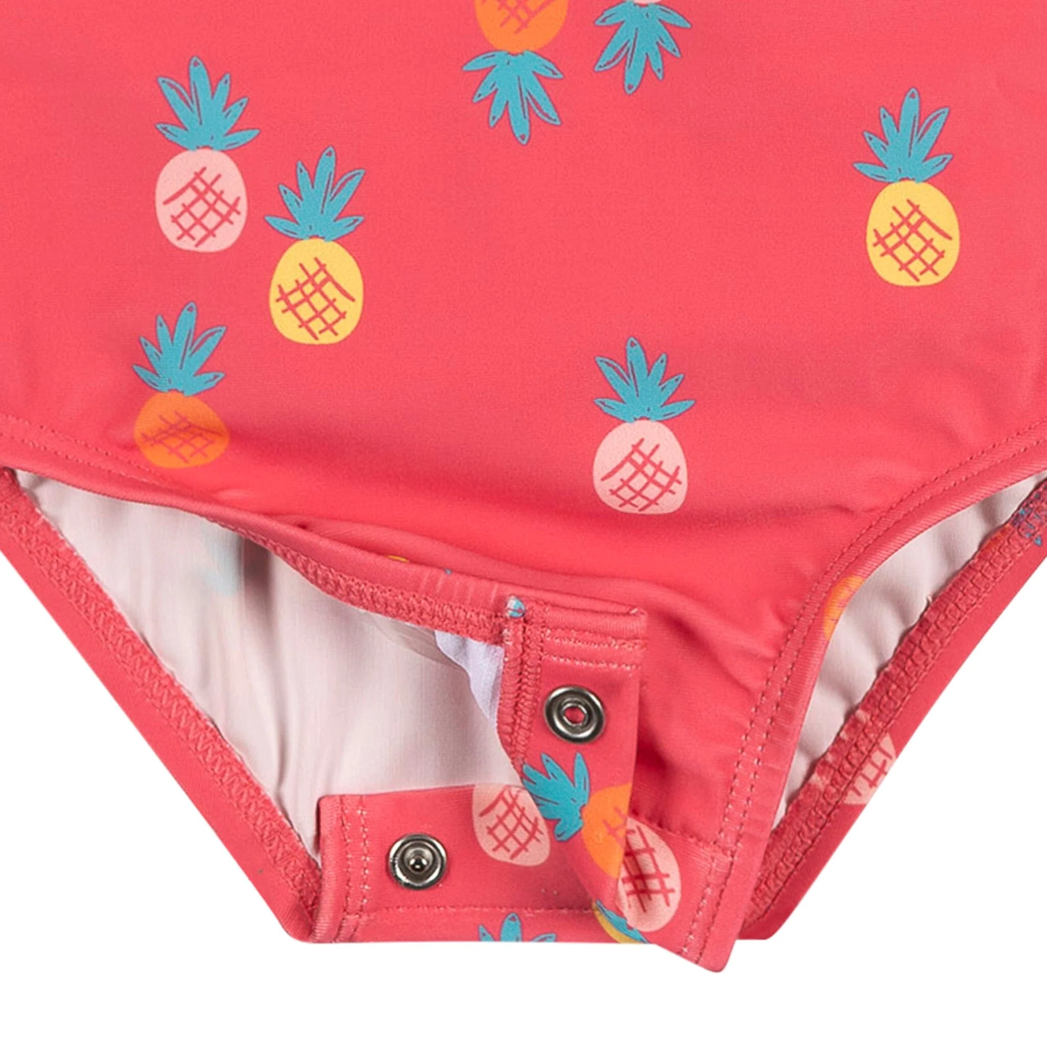 Baby Girls UPF 50+ Pink Pineapple Rash Guard - Image 5