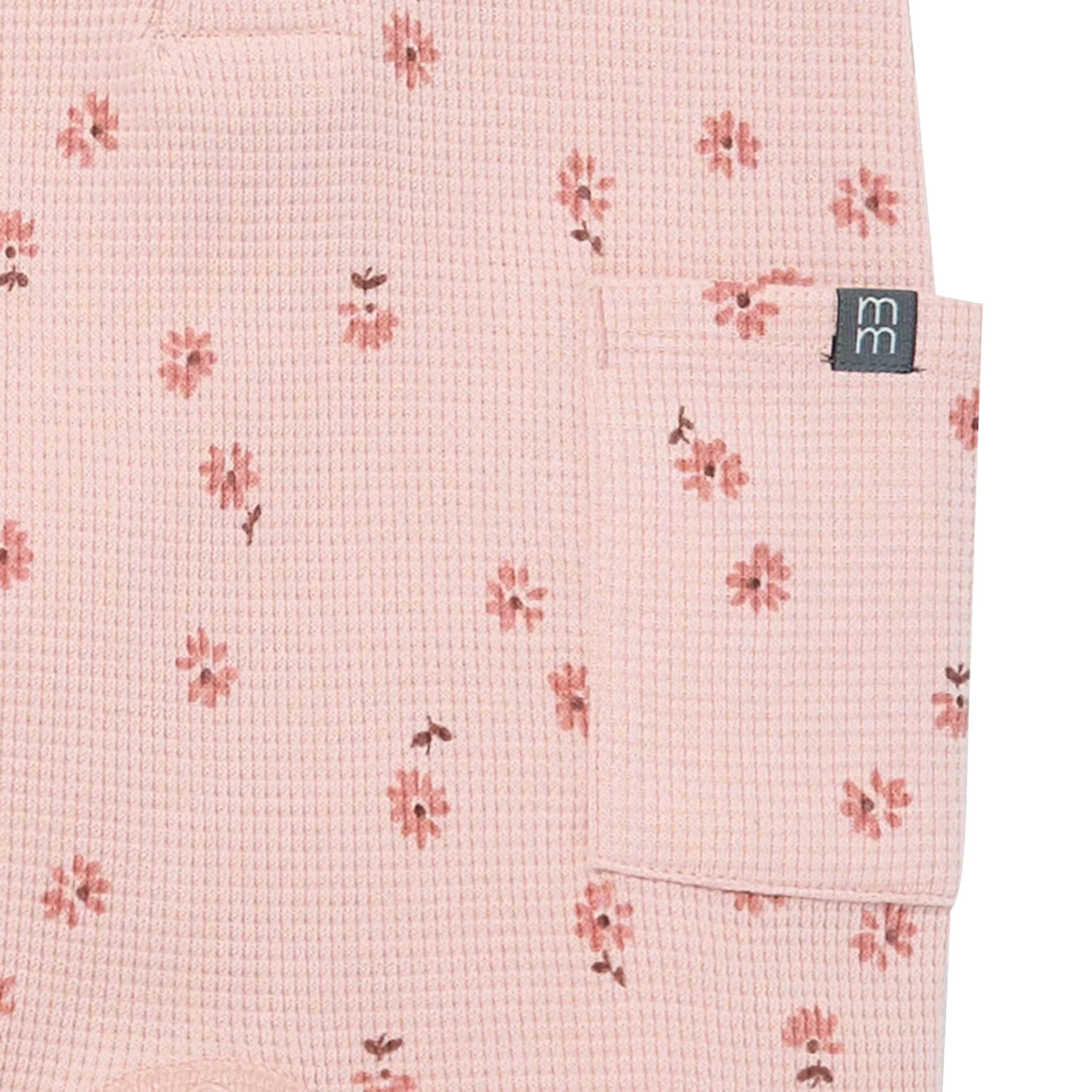 Baby Girls Tossed Daisy Short Sleeve Long Leg Romper - Image 3