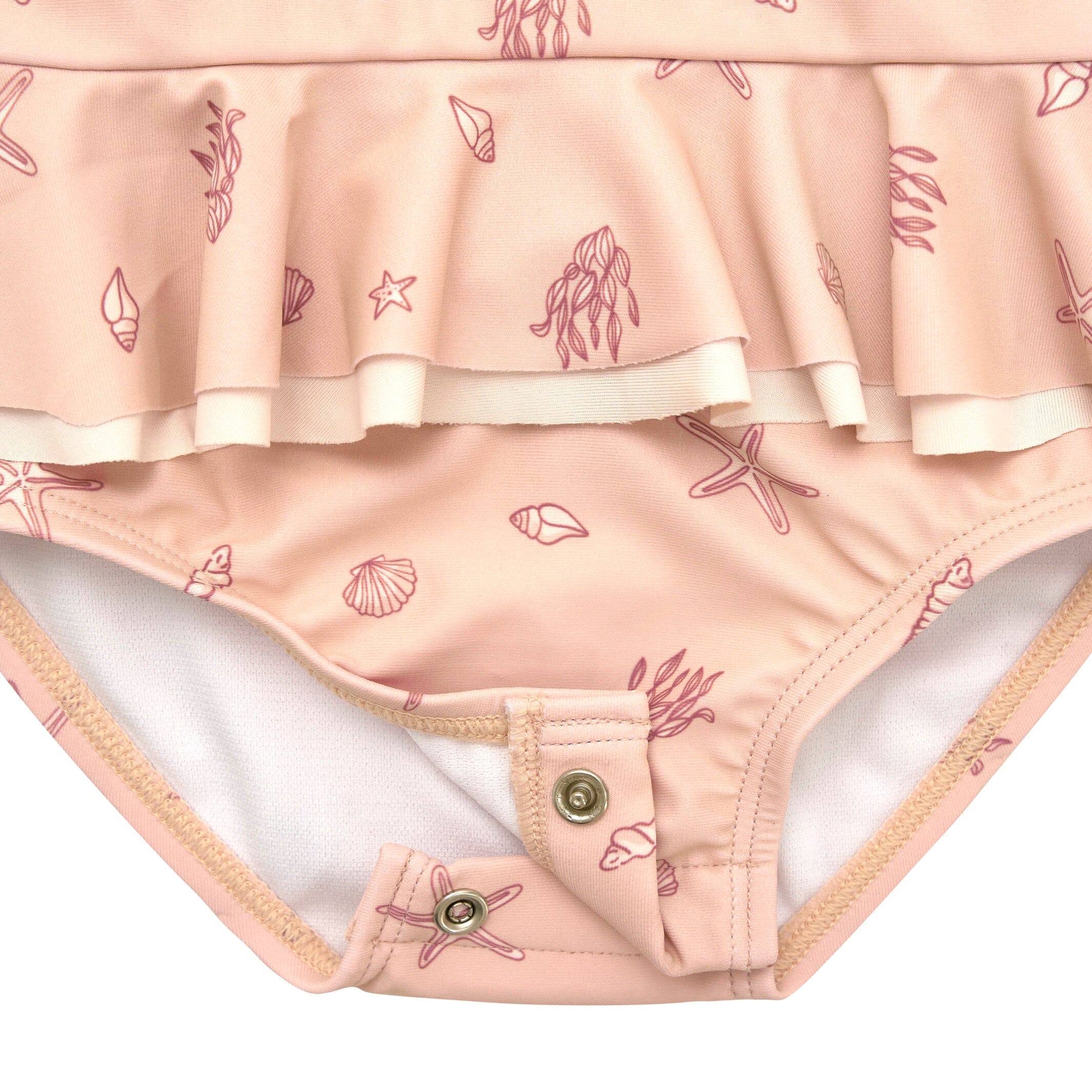 Baby Girls UPF 50+ Seashells One-Piece Swimsuit - Image 4