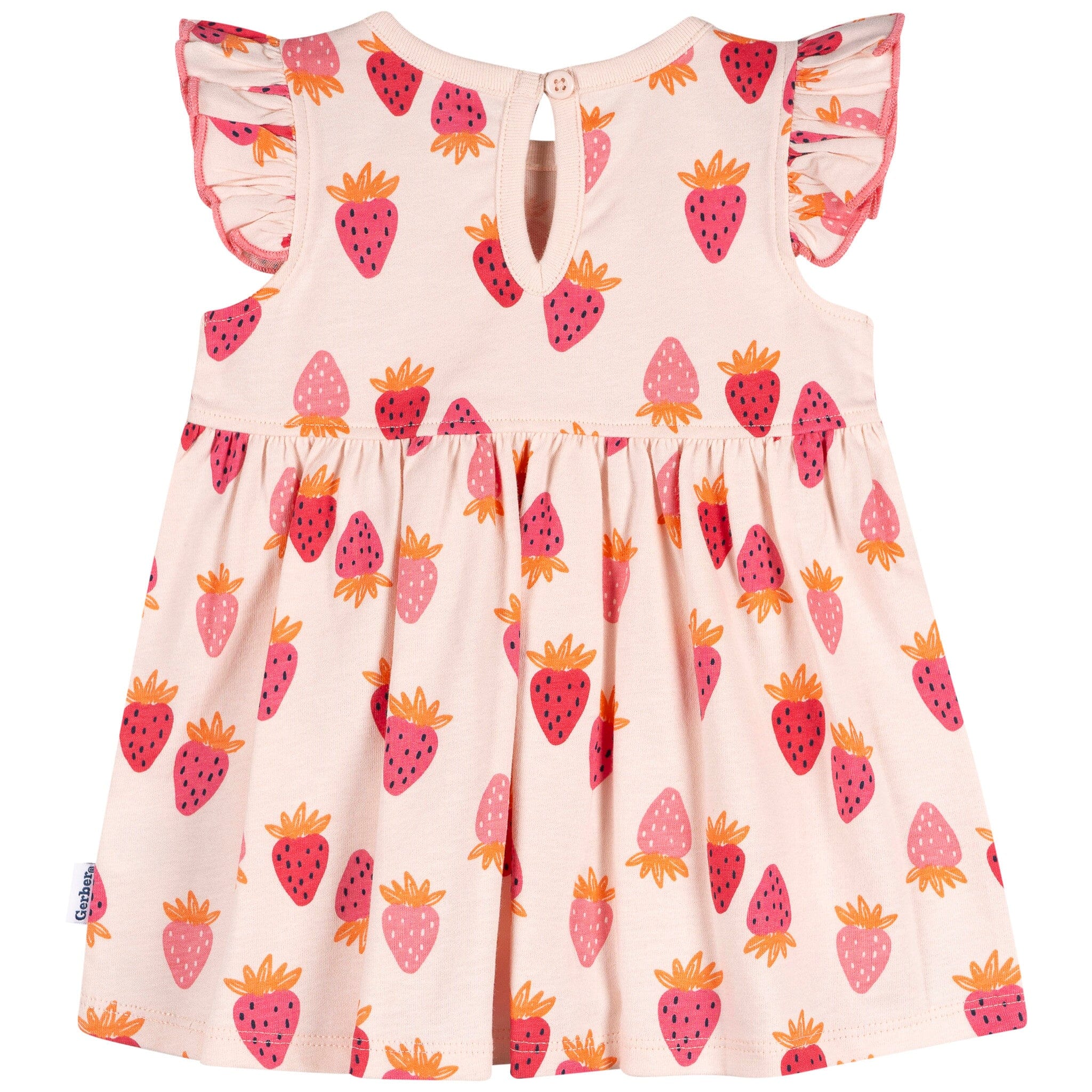 Baby Girls Strawberries Dress - Image 3